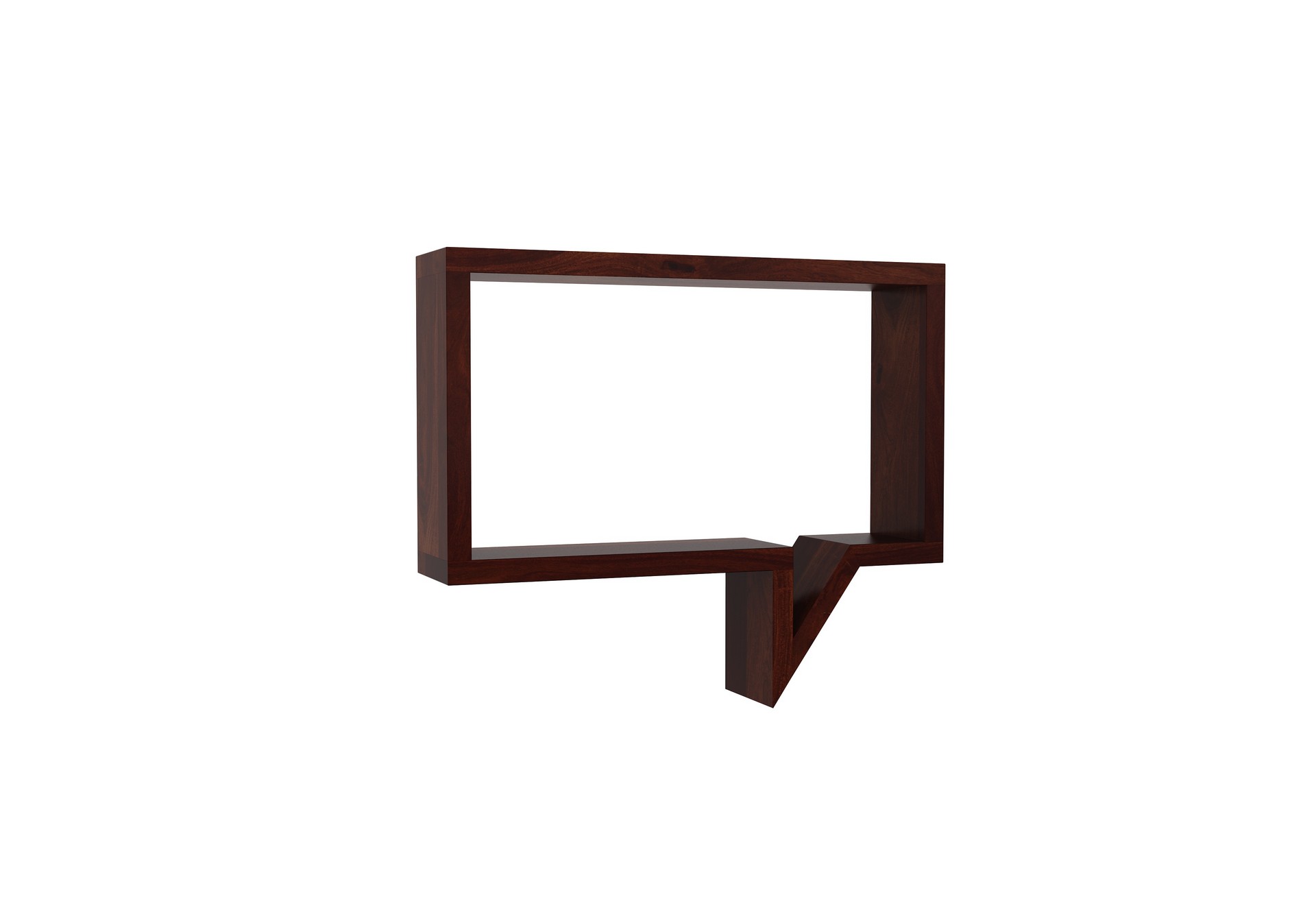 Fogn Sheesham Wood Wall Shelves Teak finish