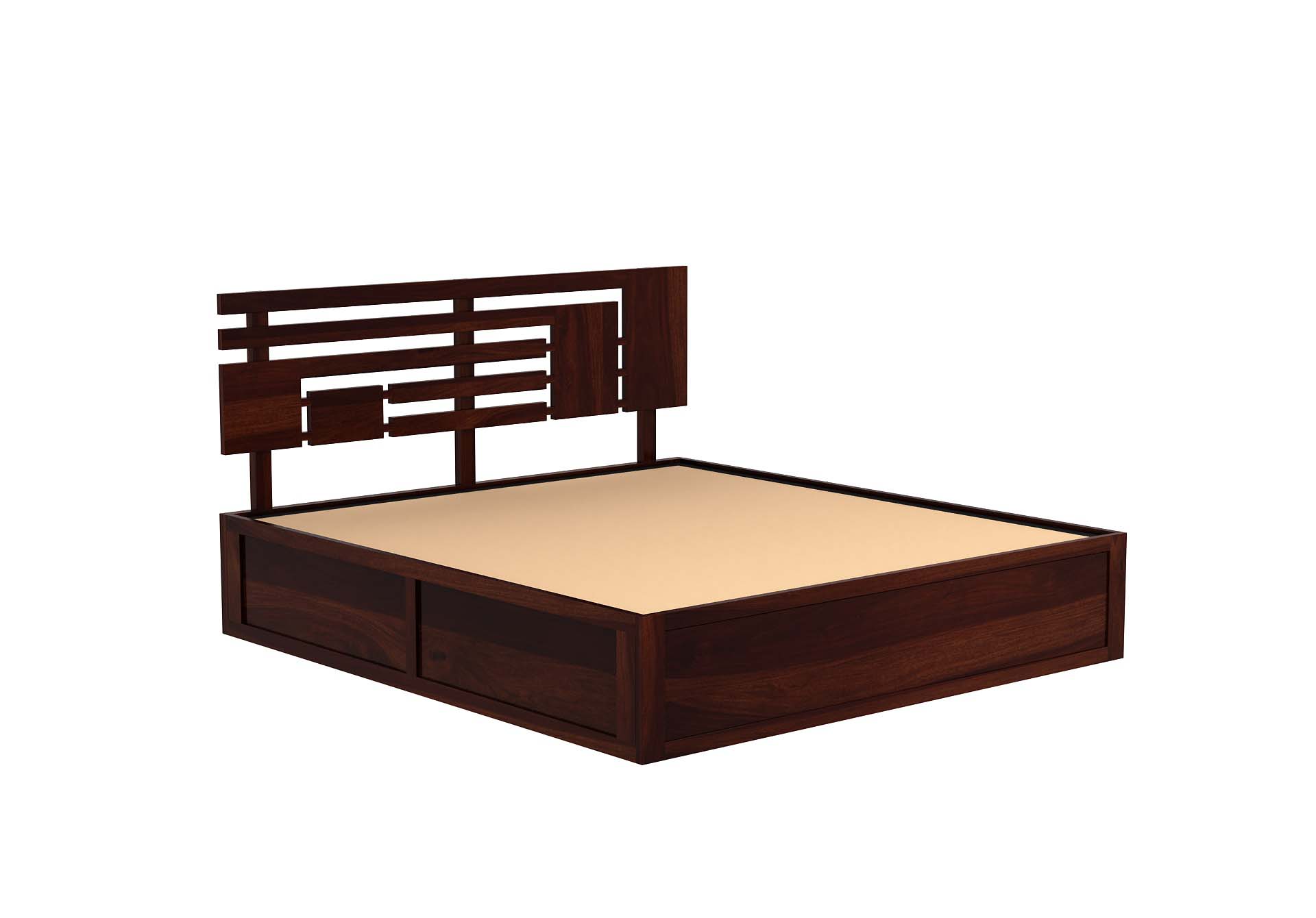 Borneo Sheesham Wood Bed With Hydraulic Storage