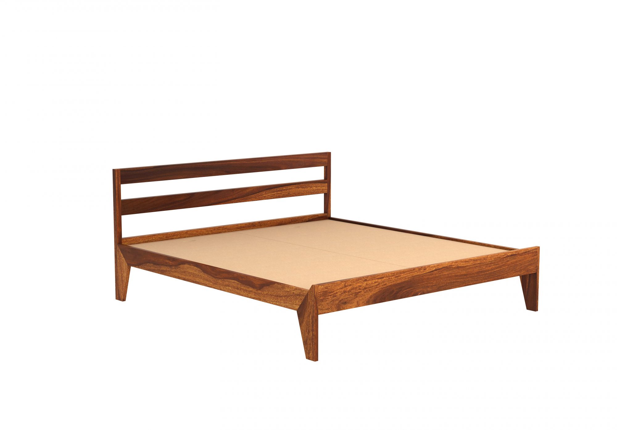 Seoul Sheesham Wood Bed Without Storage