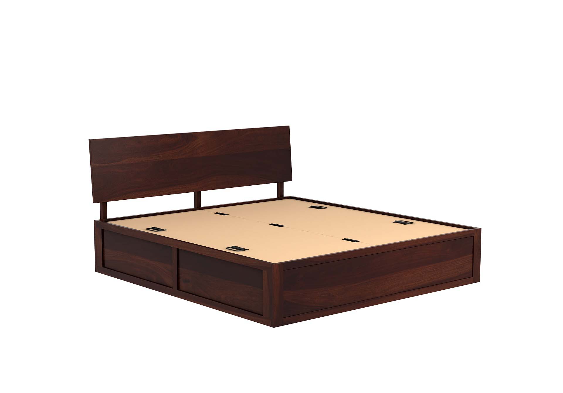 Samos Sheesham Wood Bed With Box Storage