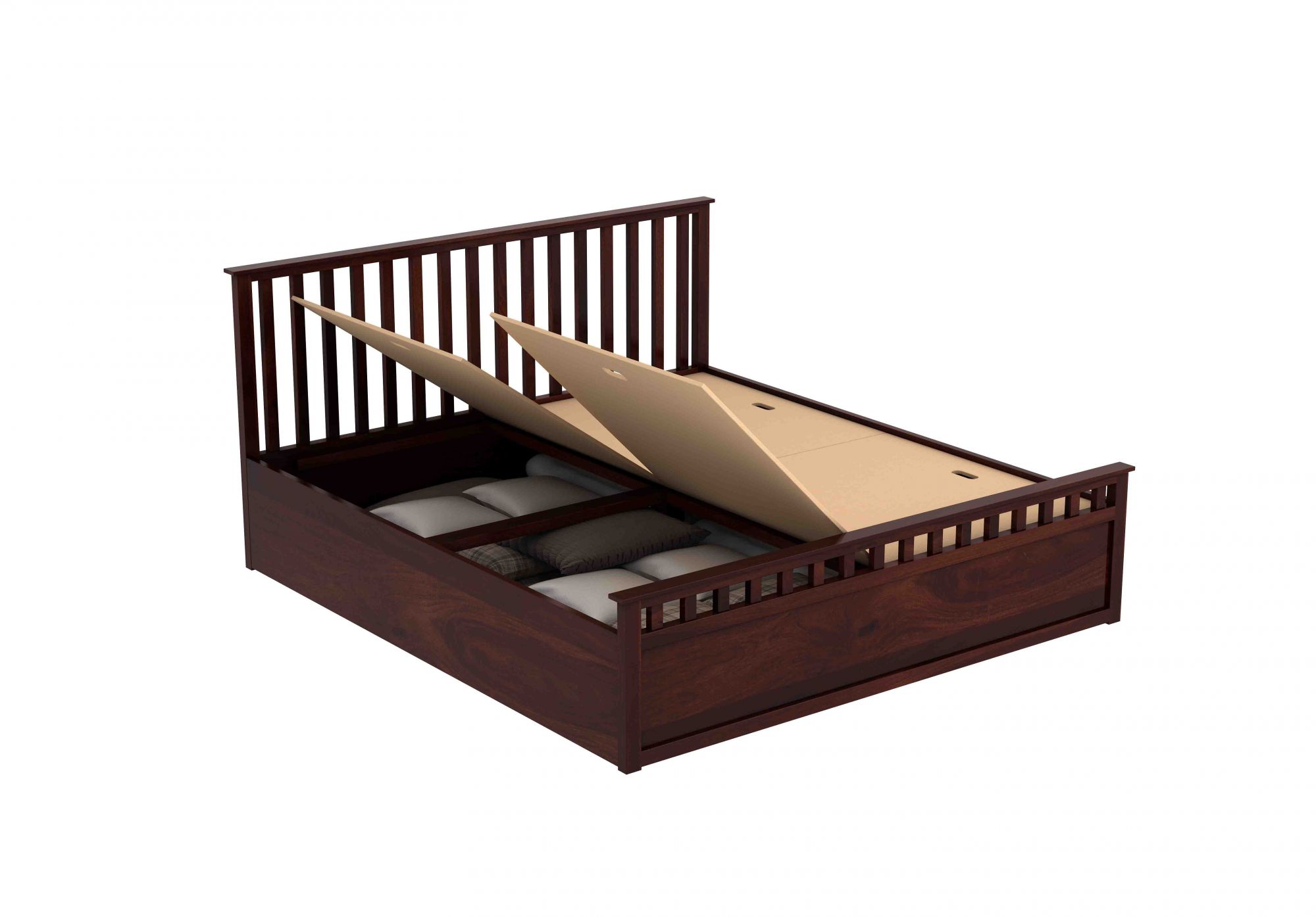 Manor Sheesham Wood Bed With Box Storage
