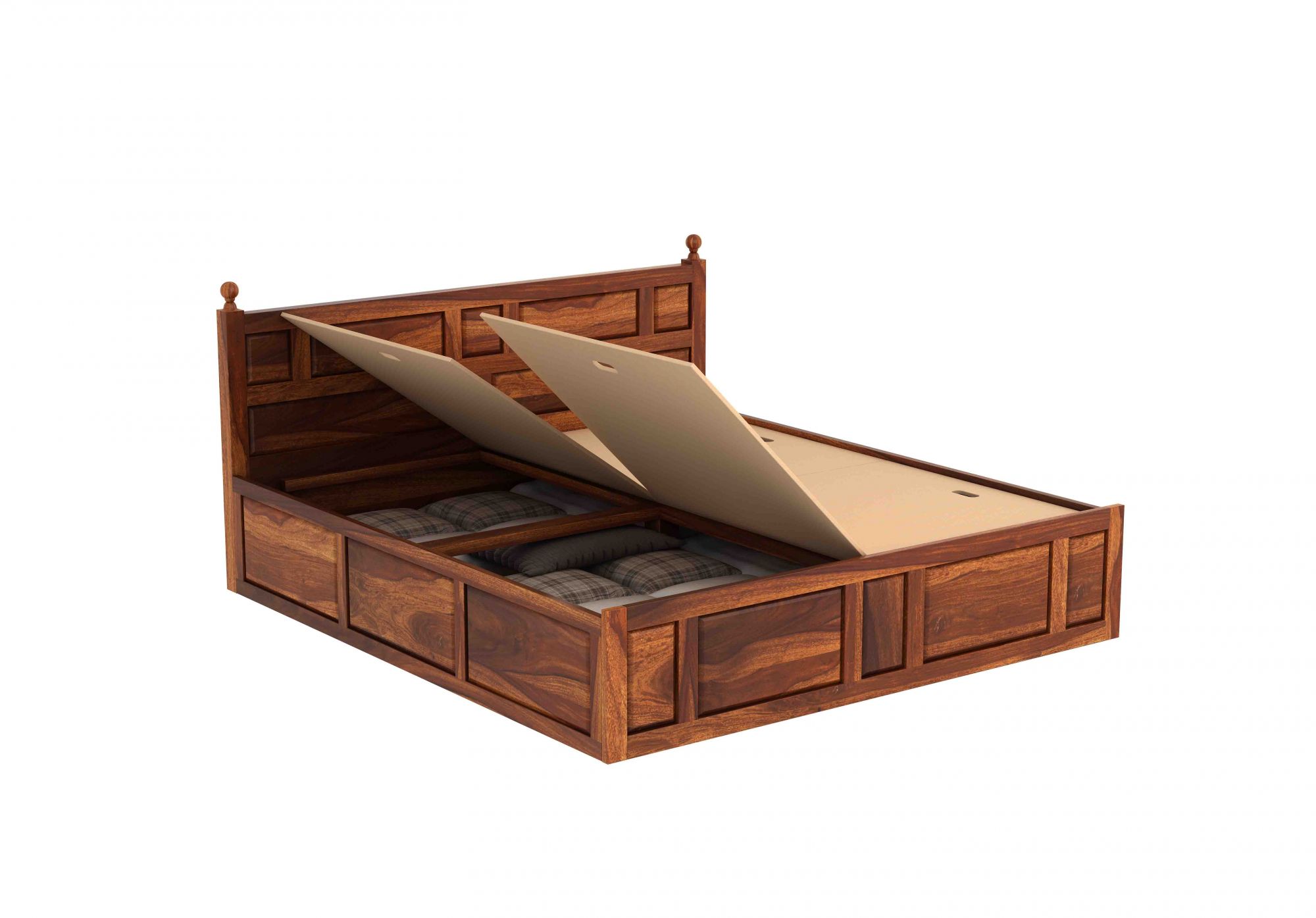 Imperial Sheesham Wood Bed With Box Storage