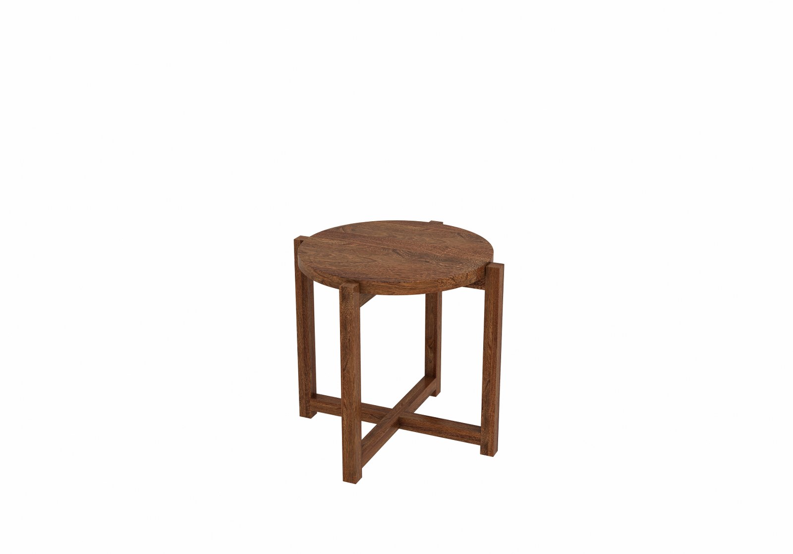Tray Wooden Center Table Walnut Finish