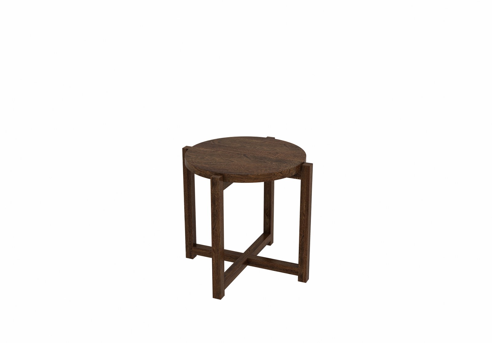Tray Wooden Center Table Walnut Finish