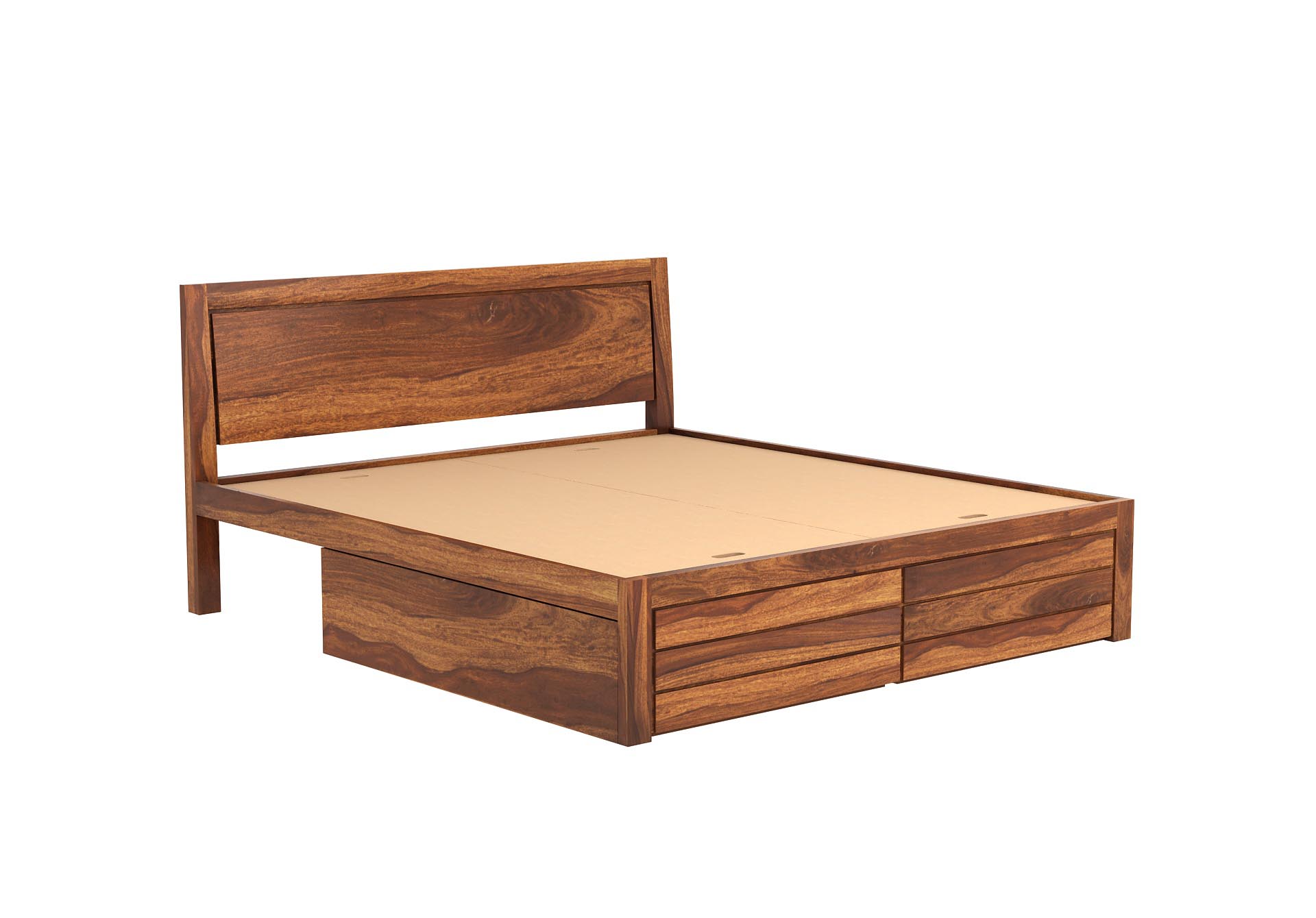 Baffin Sheesham Wood Bed With Side Drawer