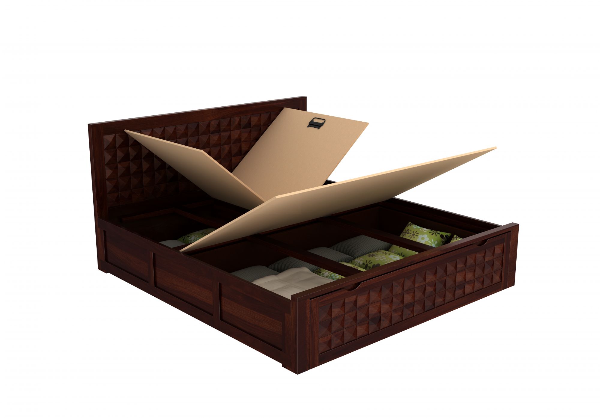 Diamond Bed HQ with Drawer and Box Storage