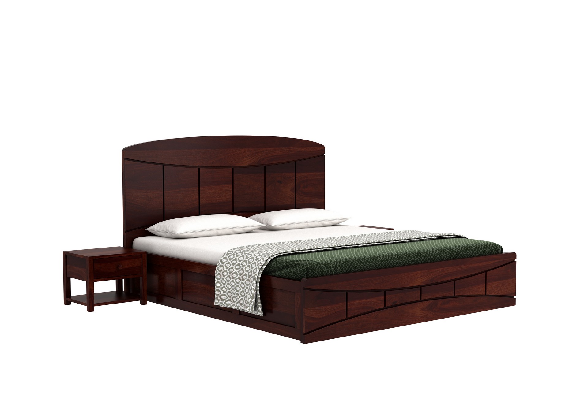 Cedar Bed With Box Storage