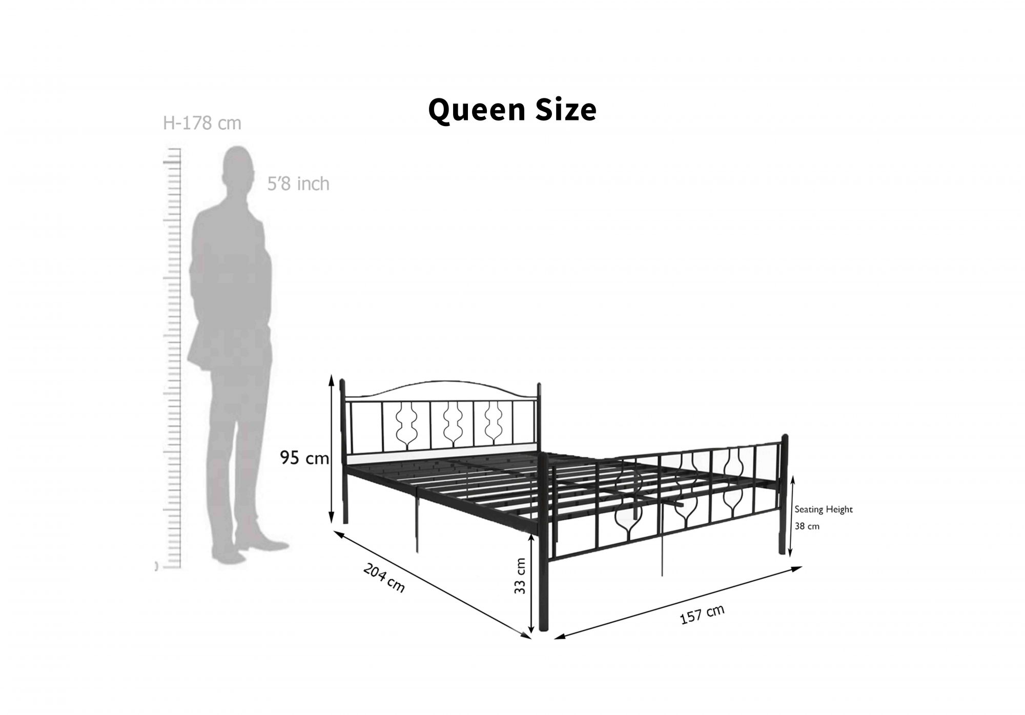 Muckle Metal Bed
