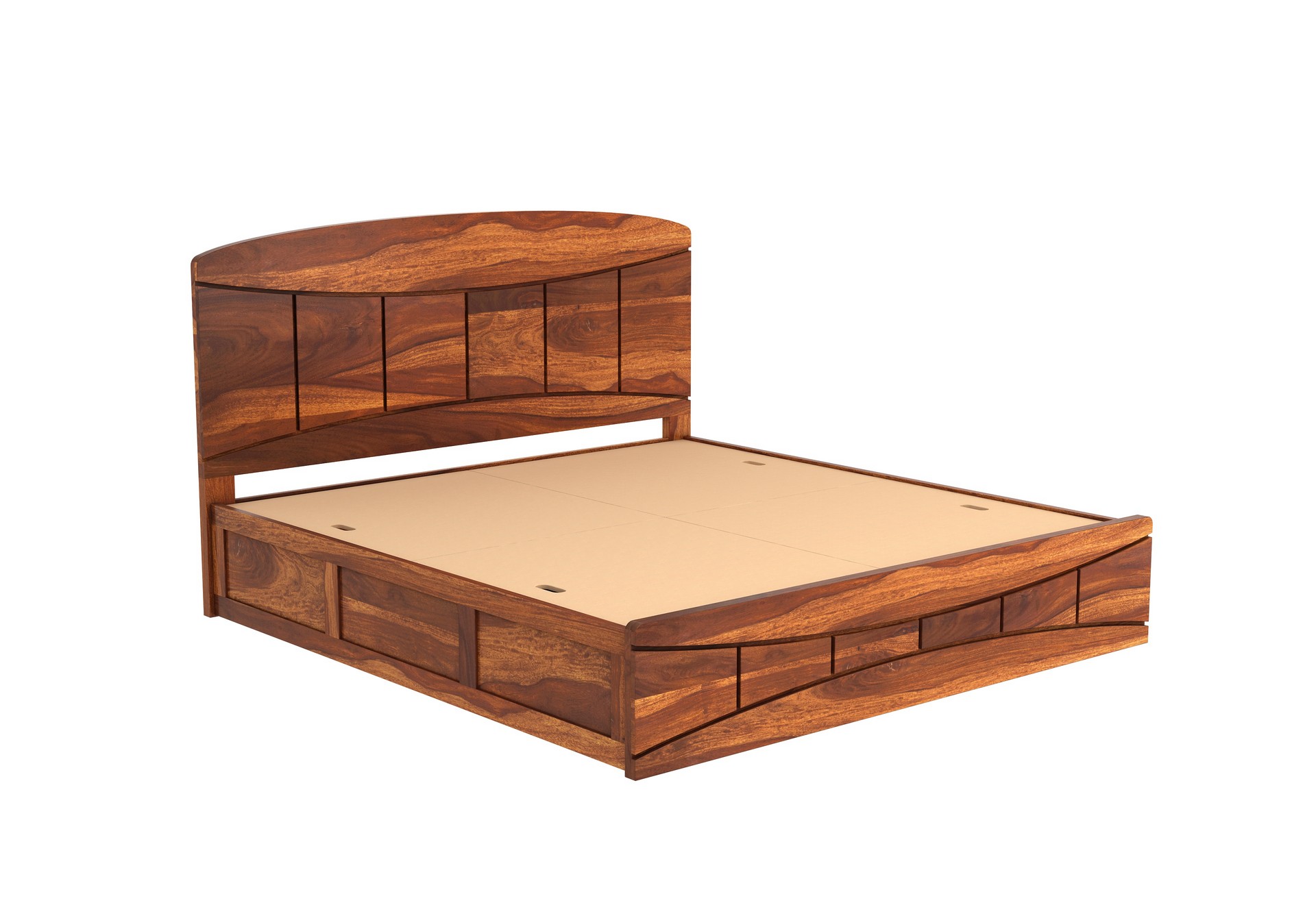 Cedar Bed With Box Storage