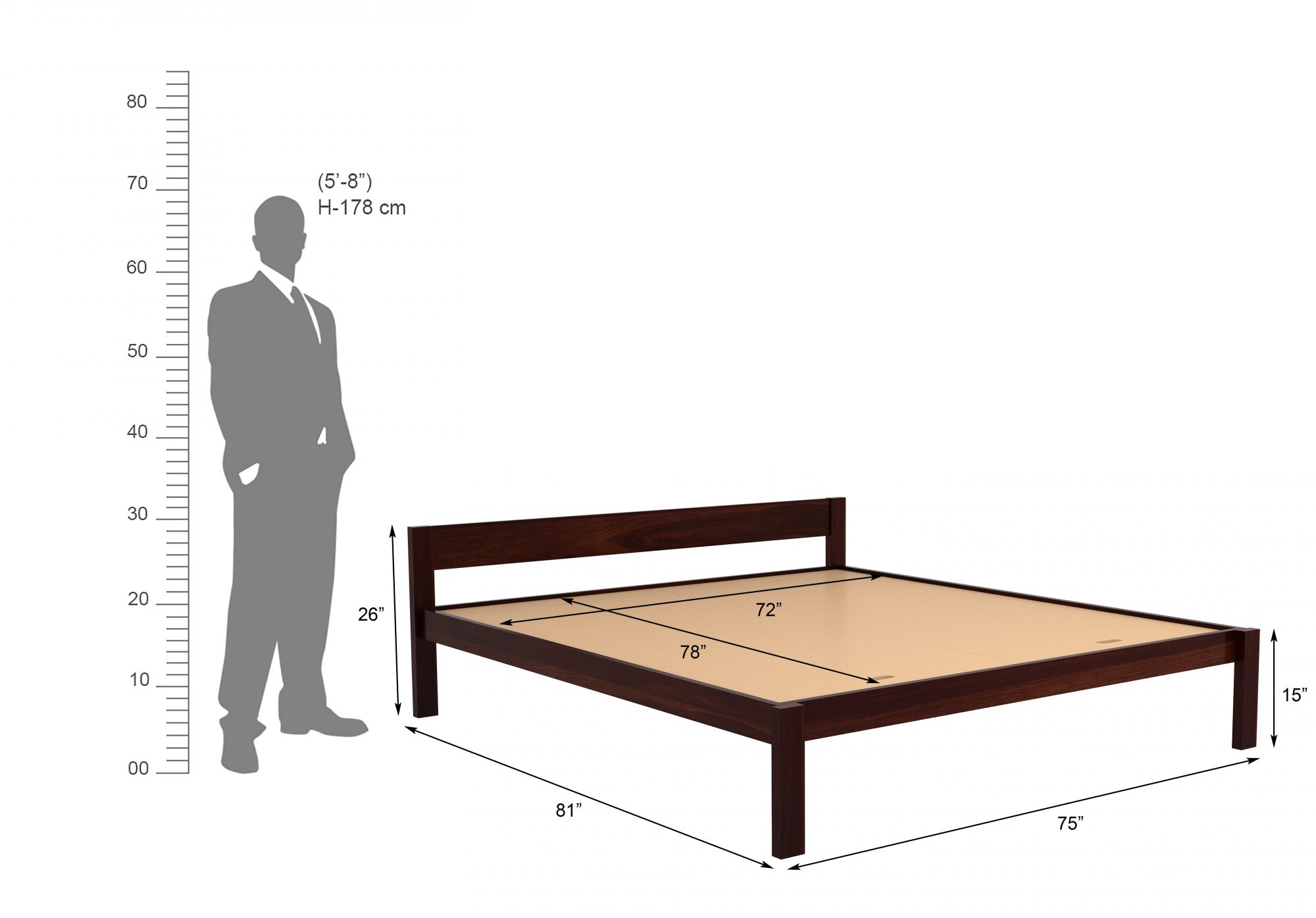 James Bed Without Storage