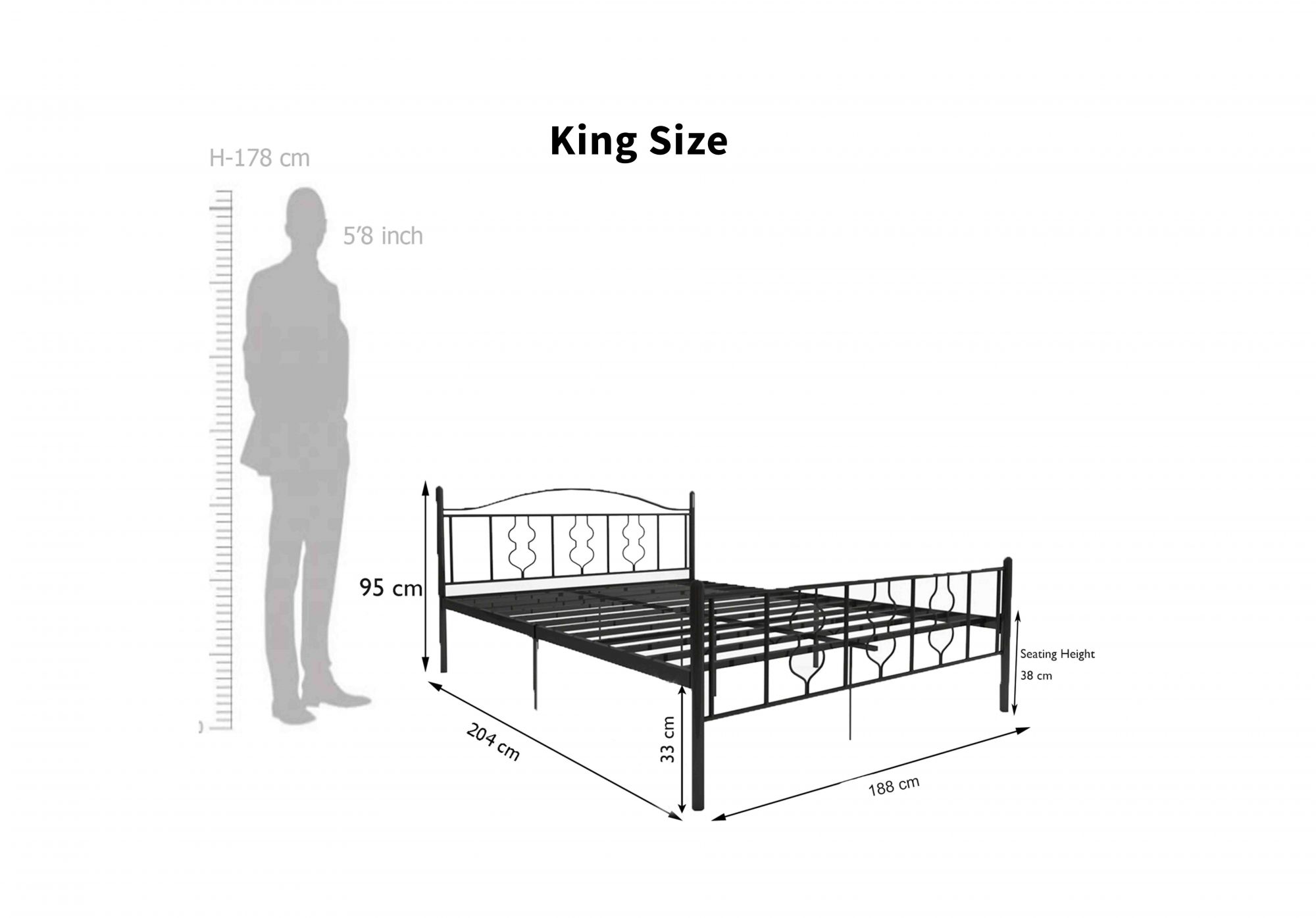 Muckle Metal Bed