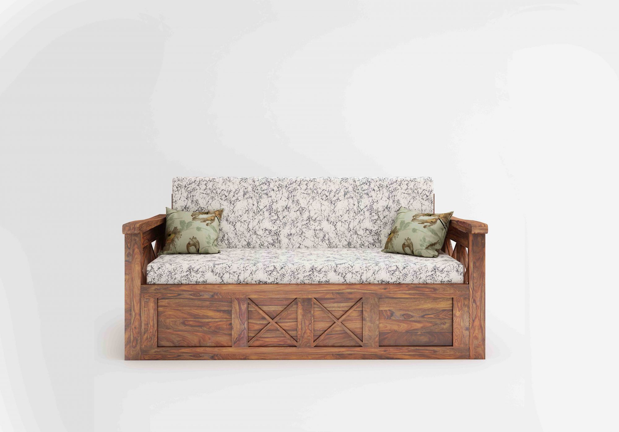 Aegina Sheesham Wood Sofa Cum Bed