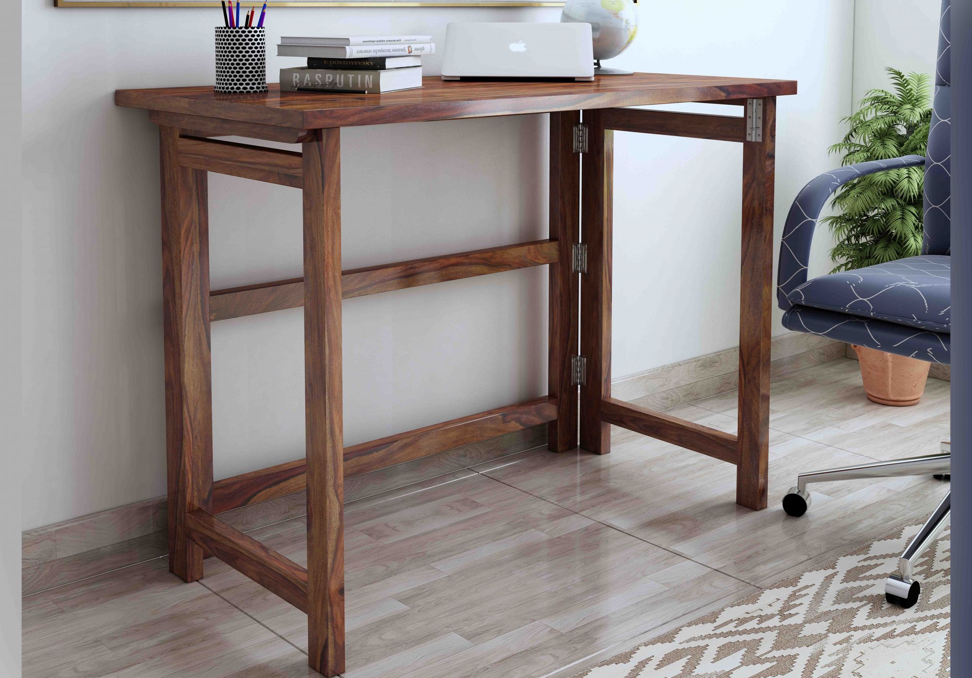 Nova Wooden Laptop Table Teak finish