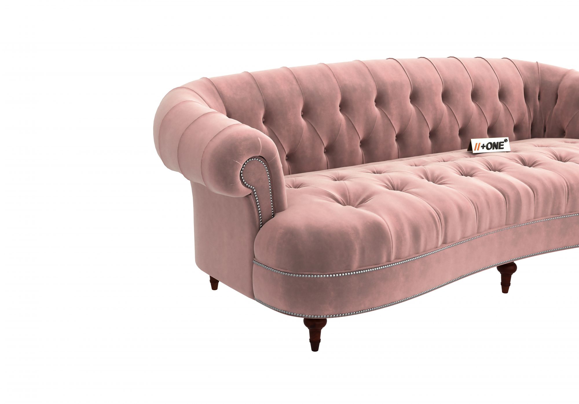 Lord Rose Dust 3 Seater Sofa