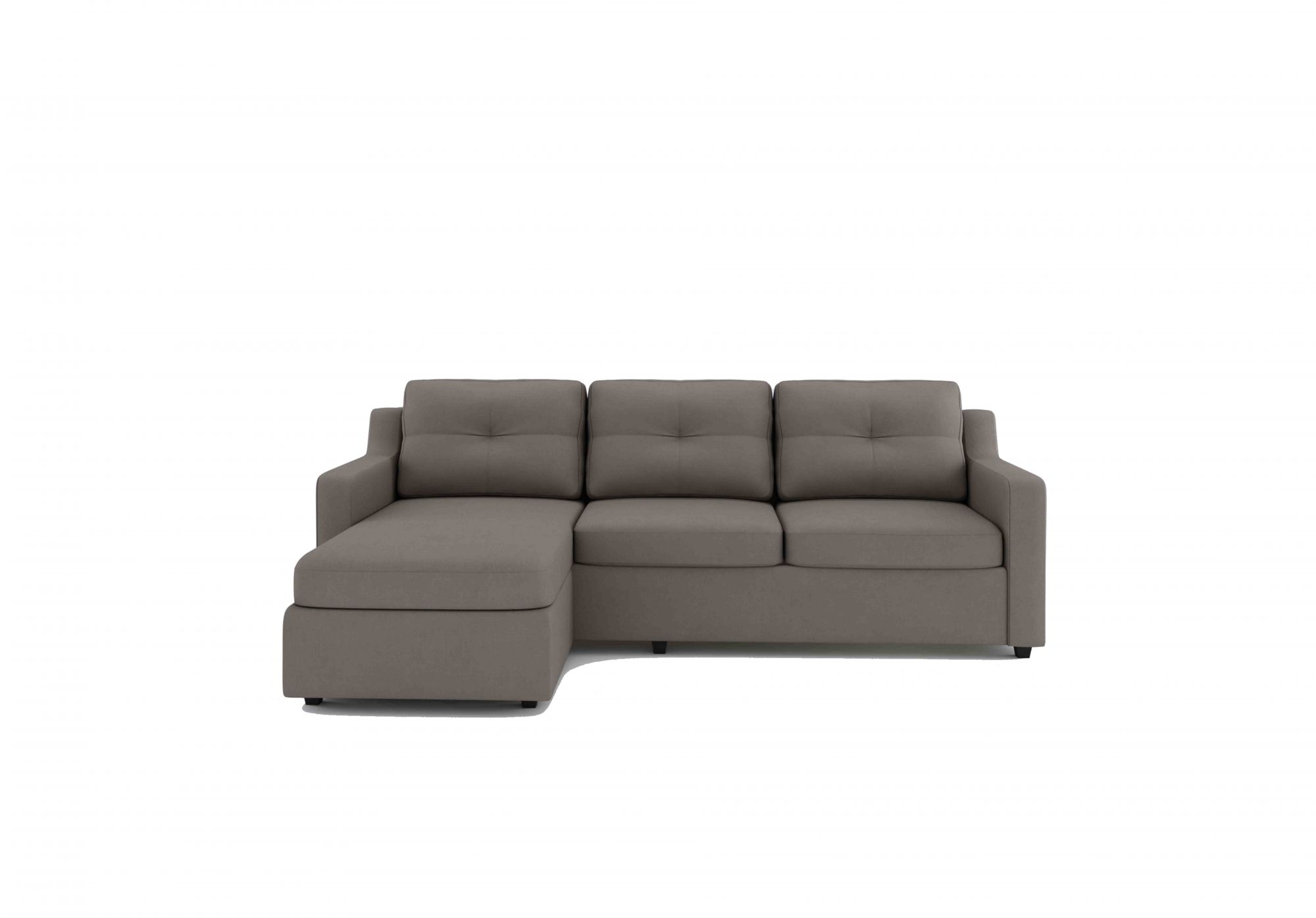 Islay L Shape Sofa Set In Grey Colour