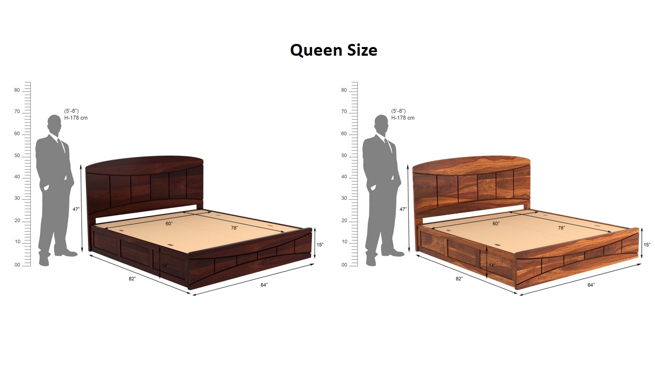 Cedar Bed With Box Storage