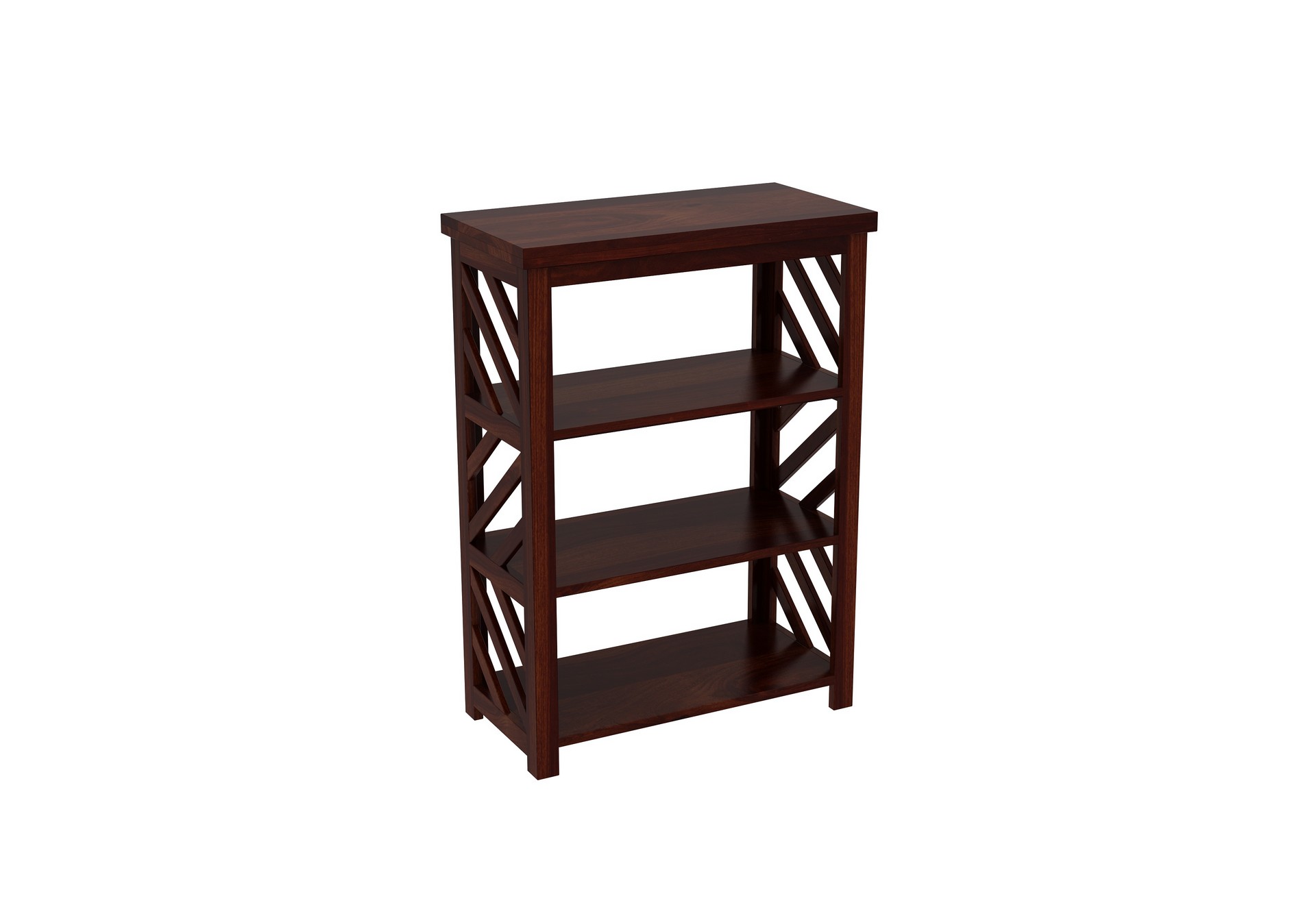 Saylor Sheesham Wood Medium Size Bookshelf Walnut finish