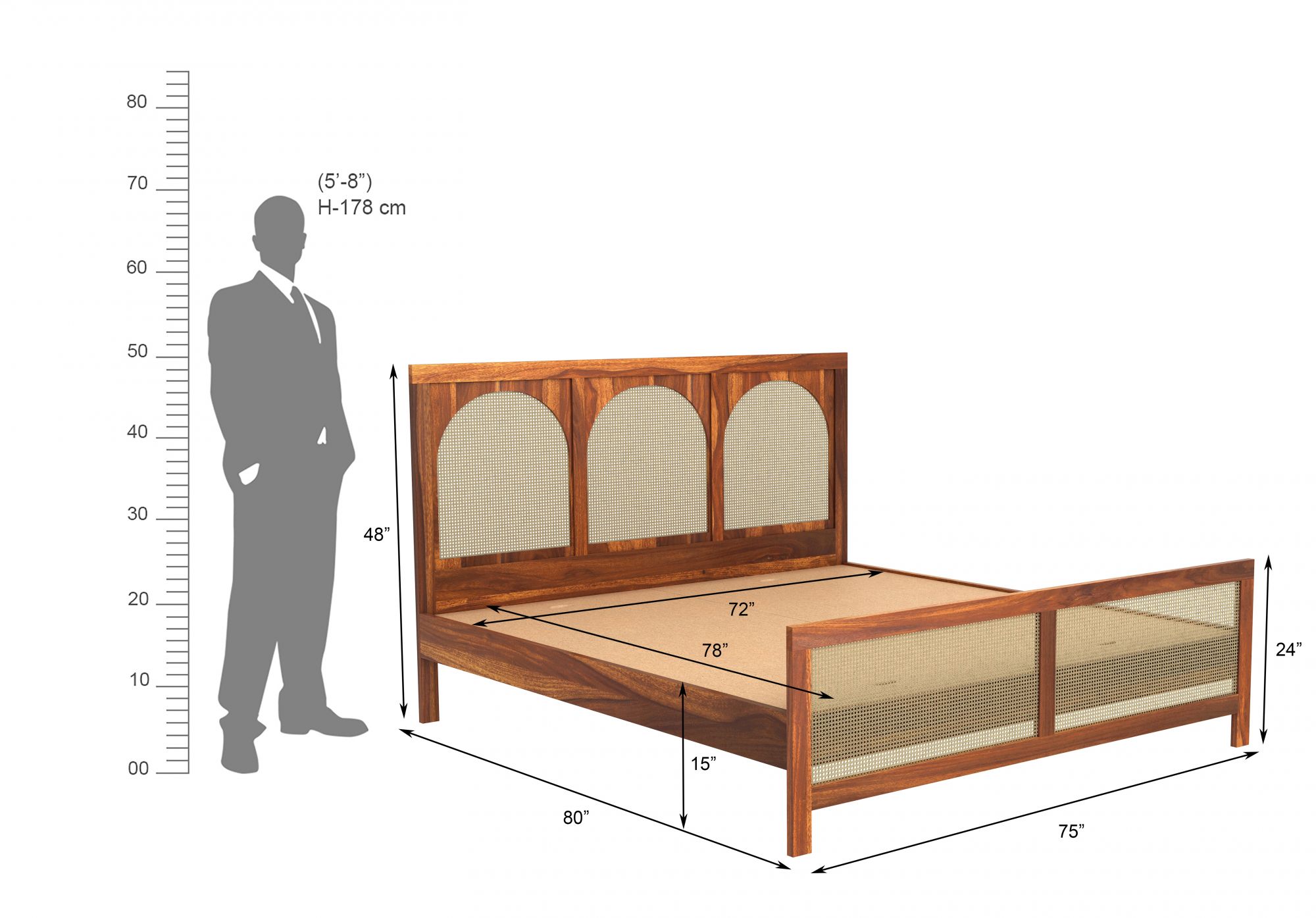 Aswan Bed Without Storage