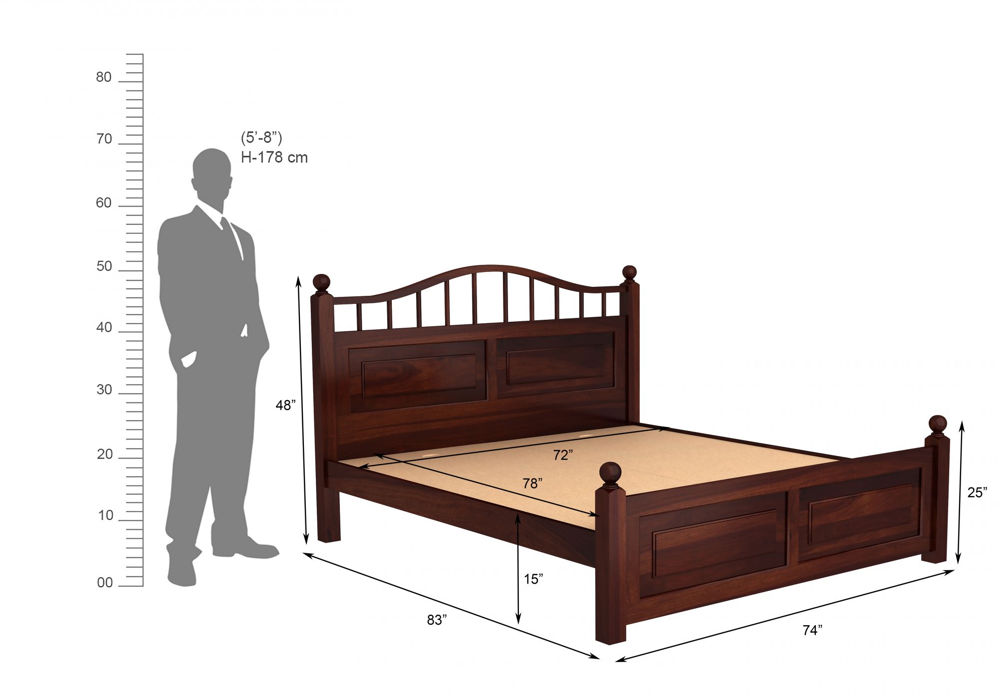 Suez Bed Without Storage