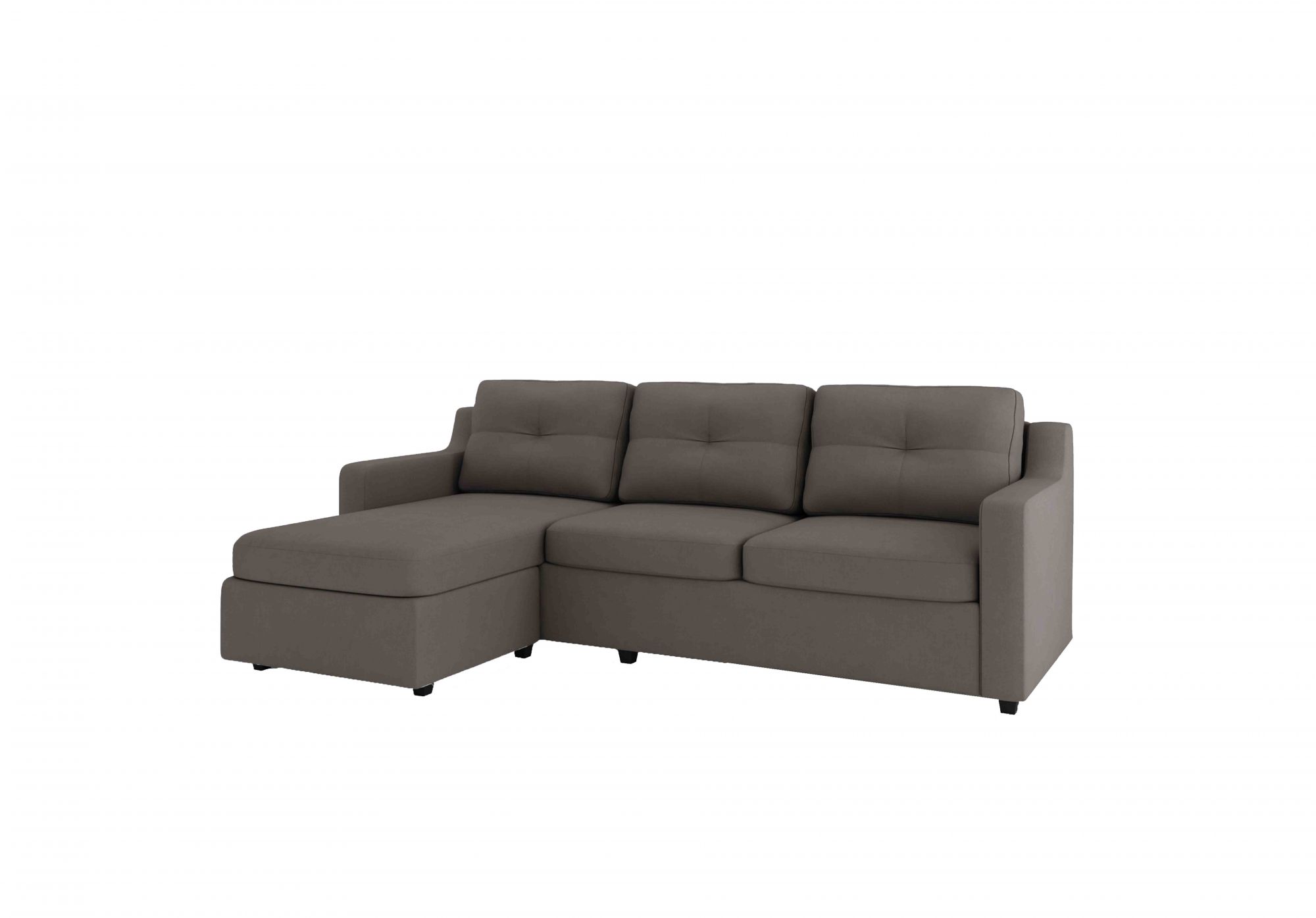 Islay L Shape Sofa Set In Grey Colour