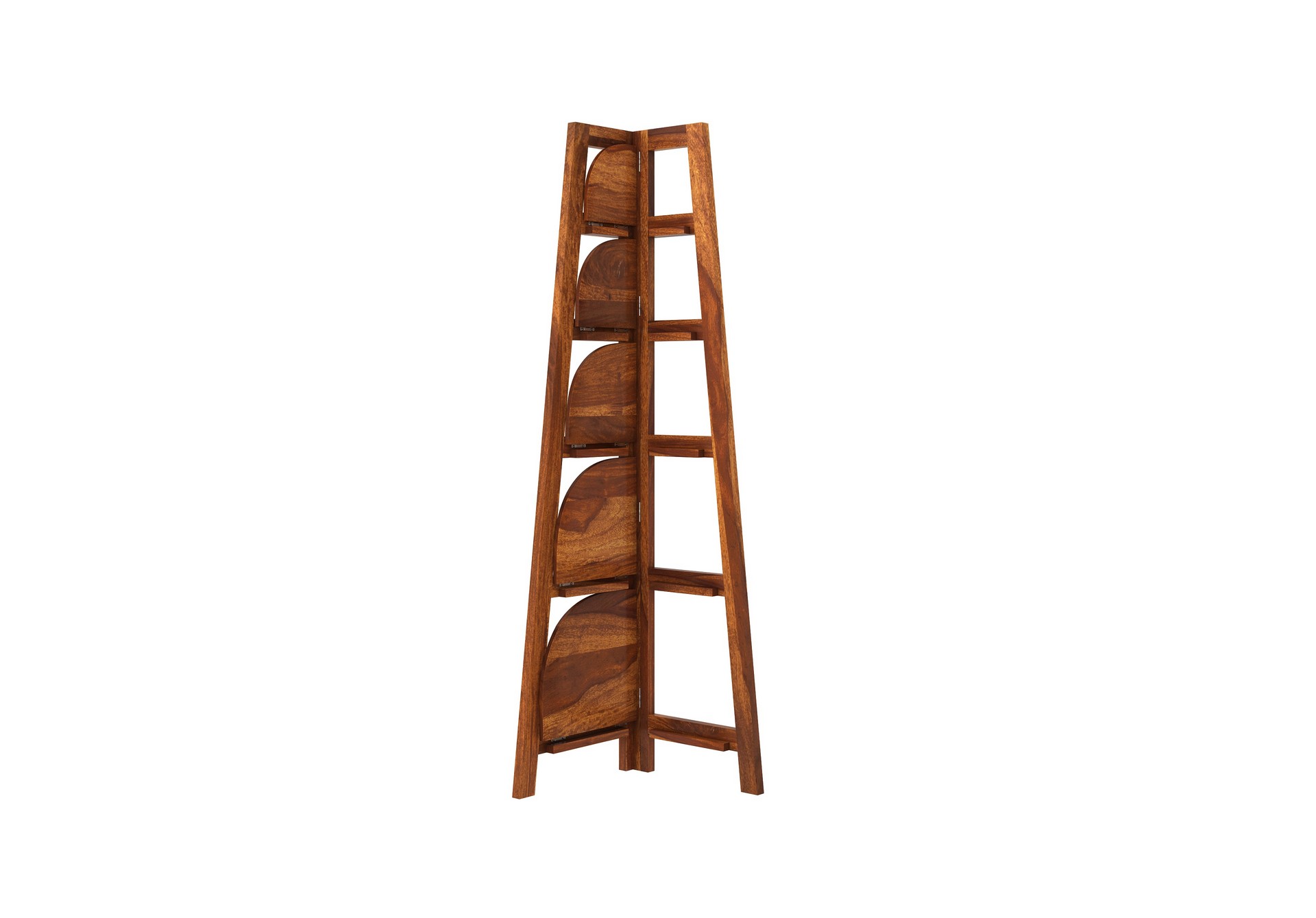 Ahtar Sheesham Wood Bookshelf Teak finish