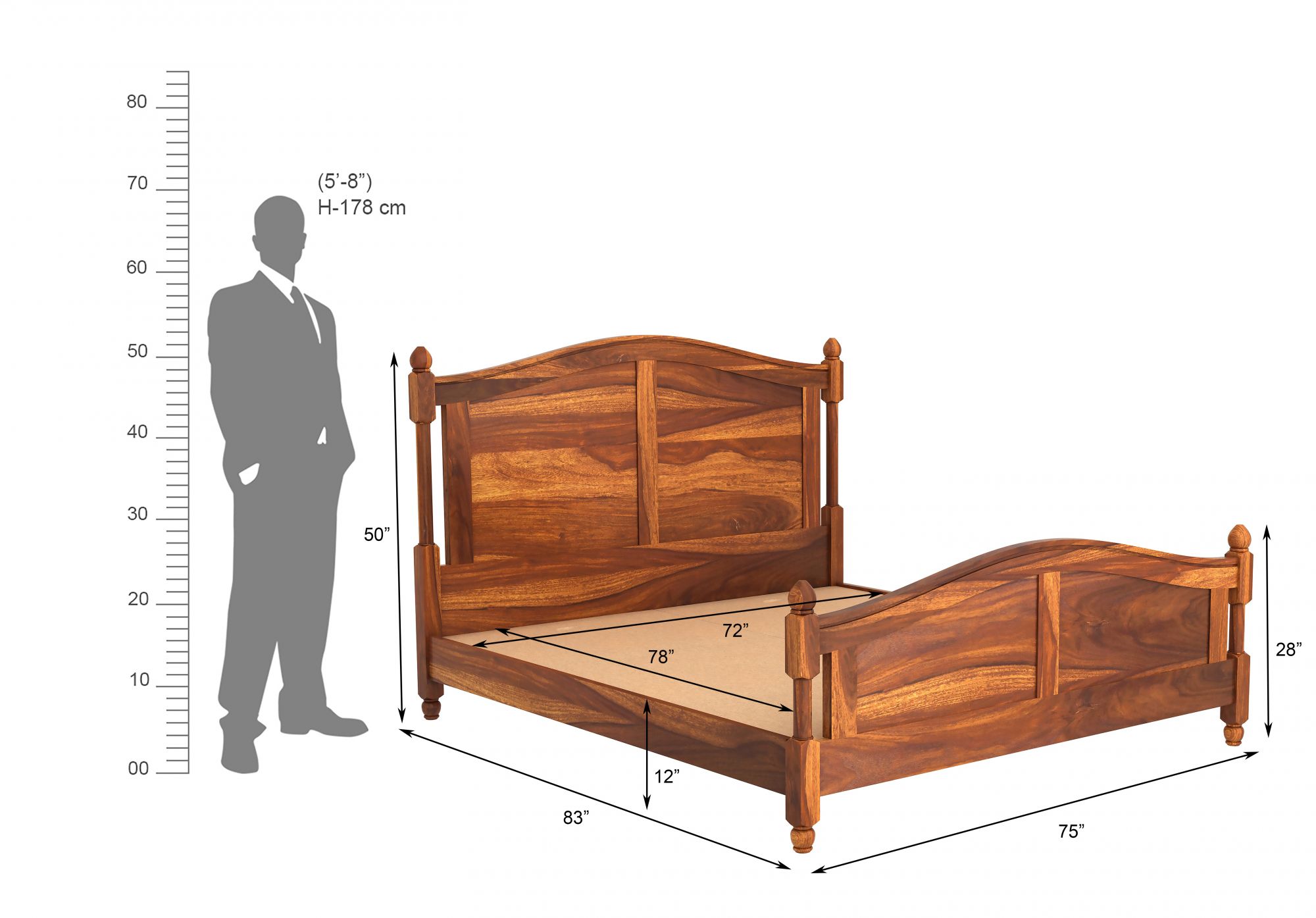 Giza Bed Without Storage