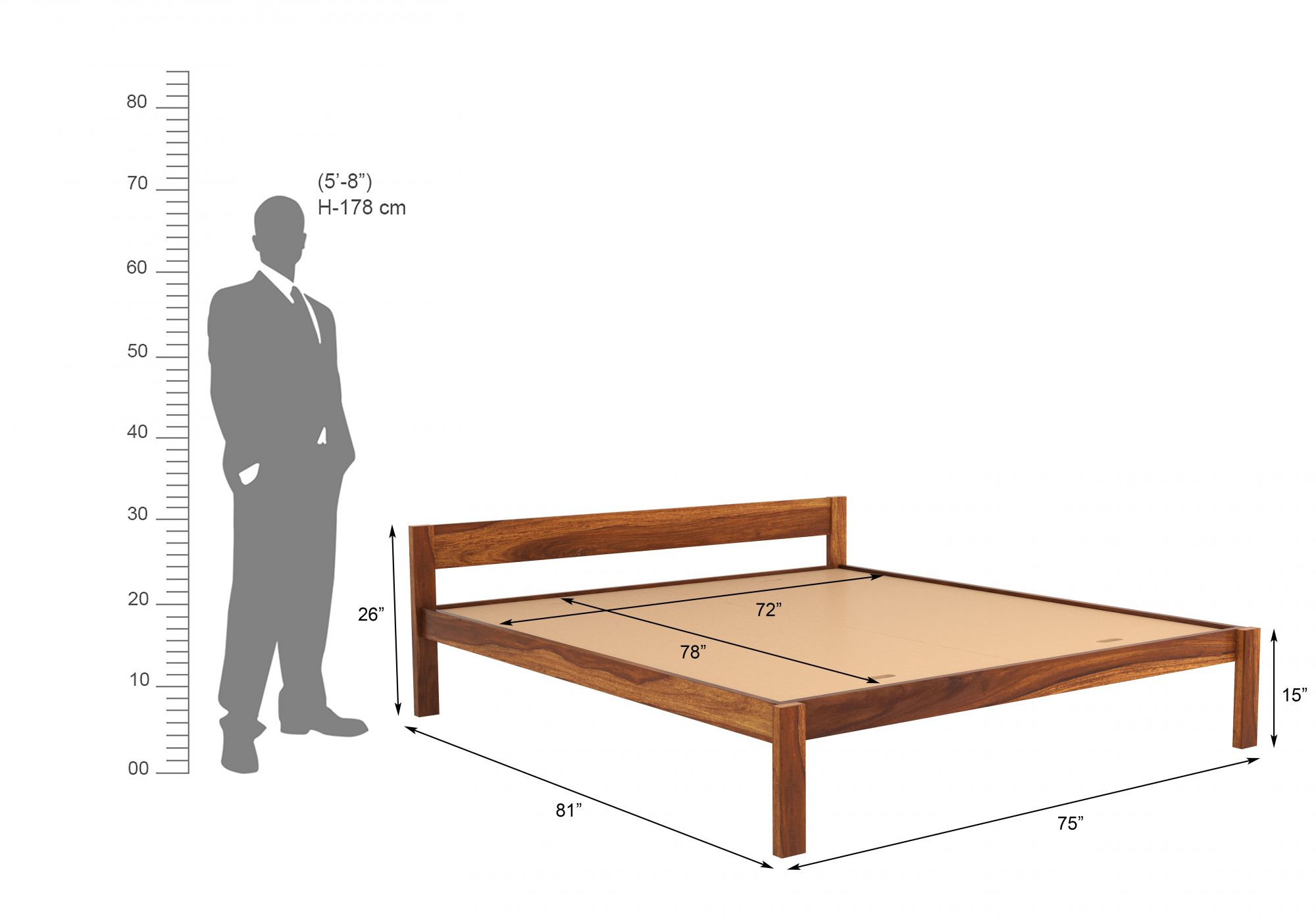 James Bed Without Storage