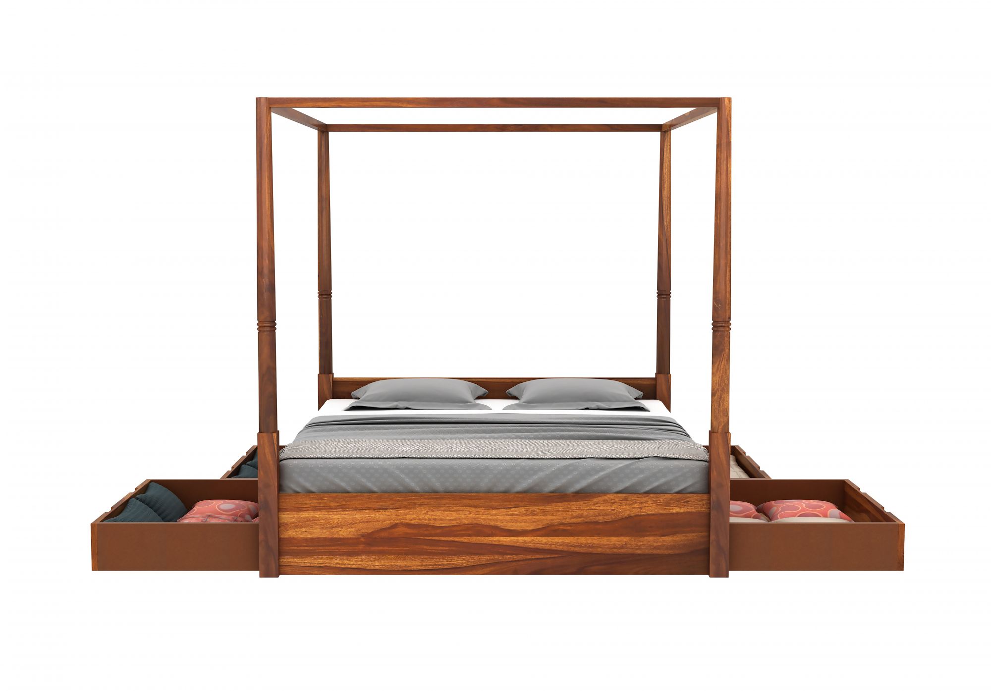 Basel Bed With Side Drawers