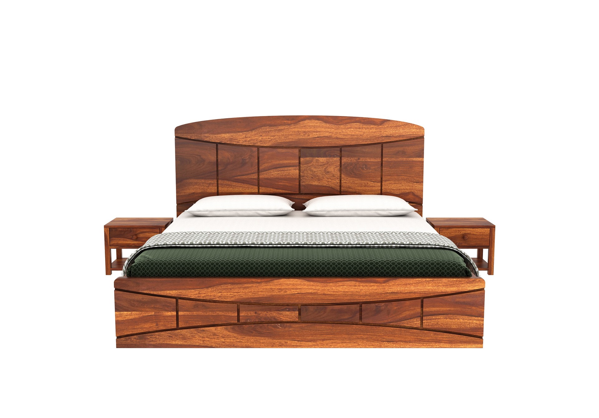 Cedar Bed With Box Storage