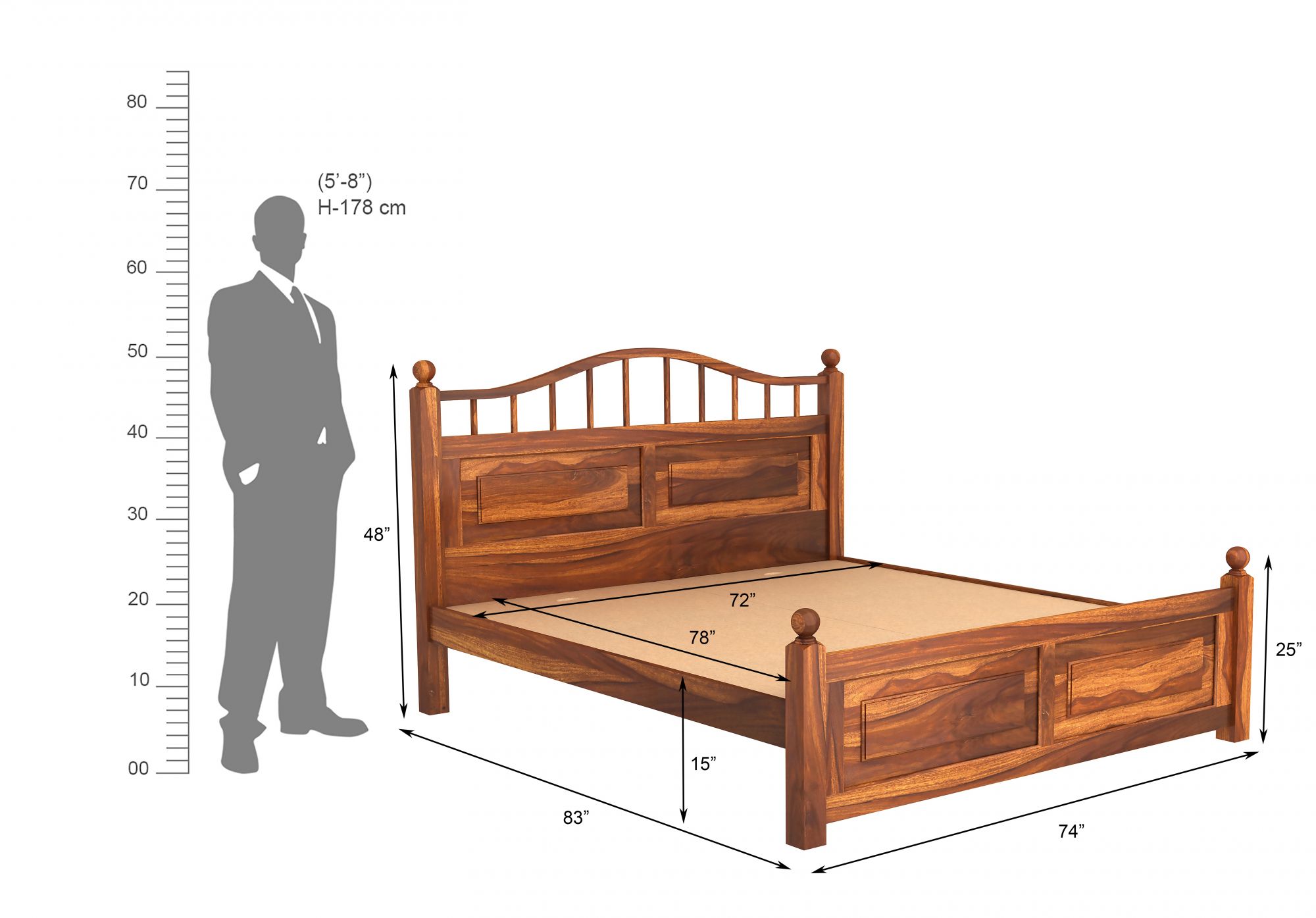 Suez Bed Without Storage