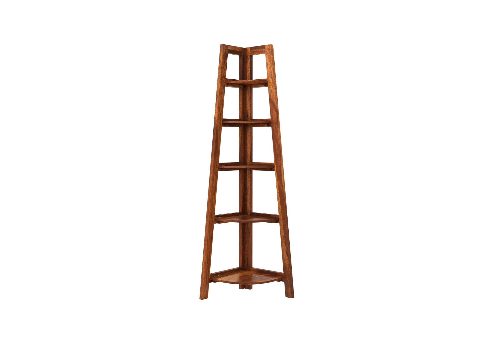 Ahtar Sheesham Wood Bookshelf Teak finish