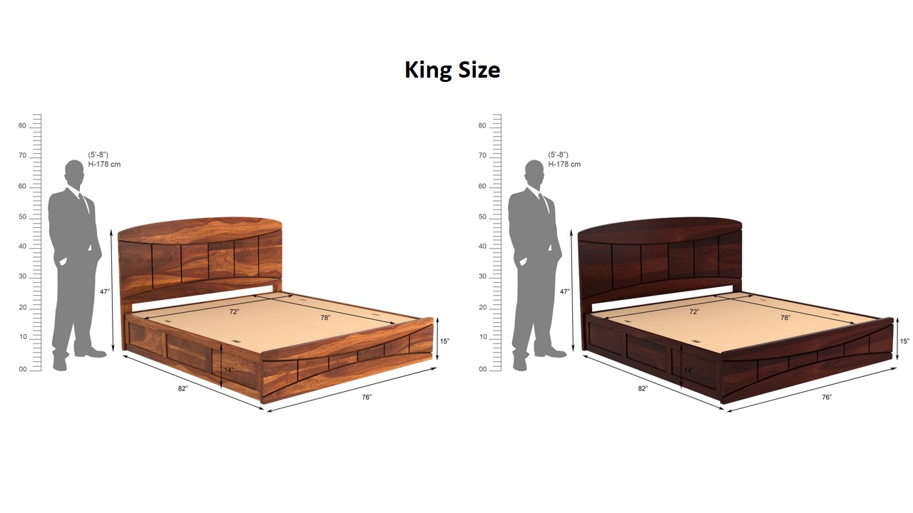 Cedar Bed With Box Storage