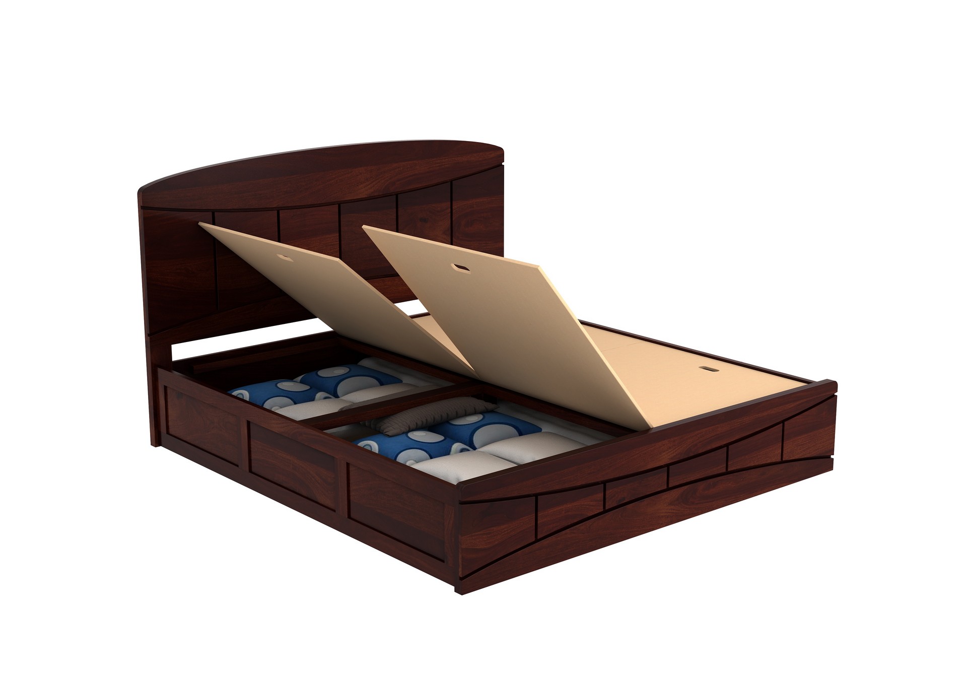 Cedar Bed With Box Storage