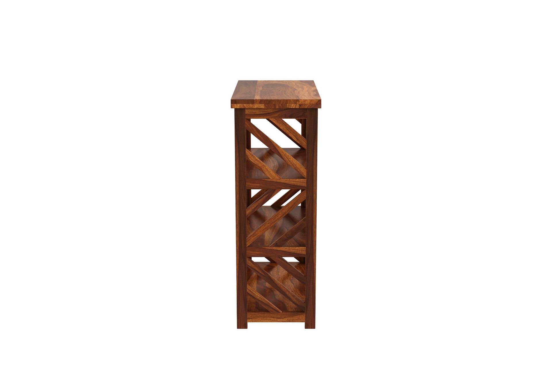Saylor Sheesham Wood Medium Size Bookshelf Walnut finish