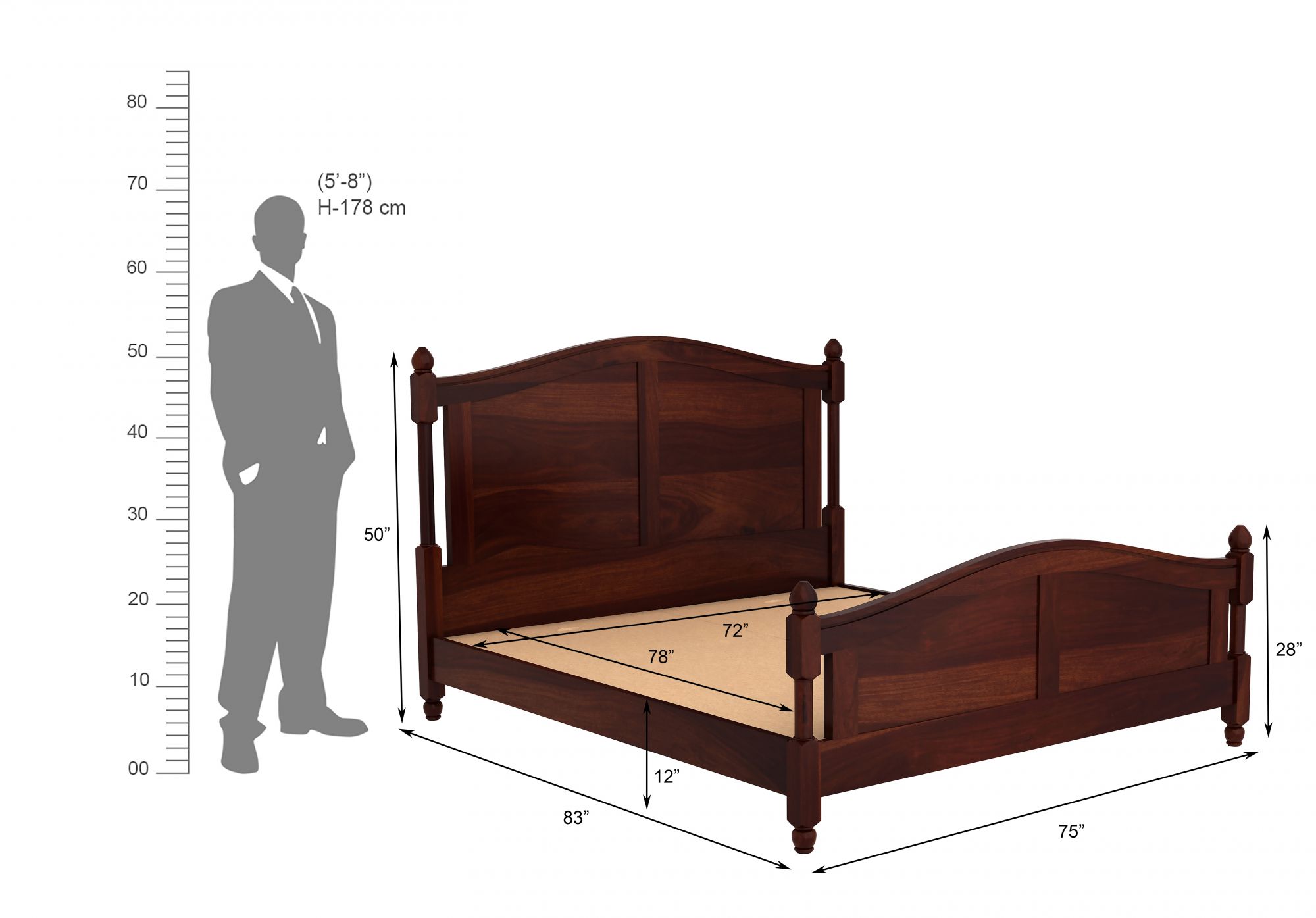 Giza Bed Without Storage