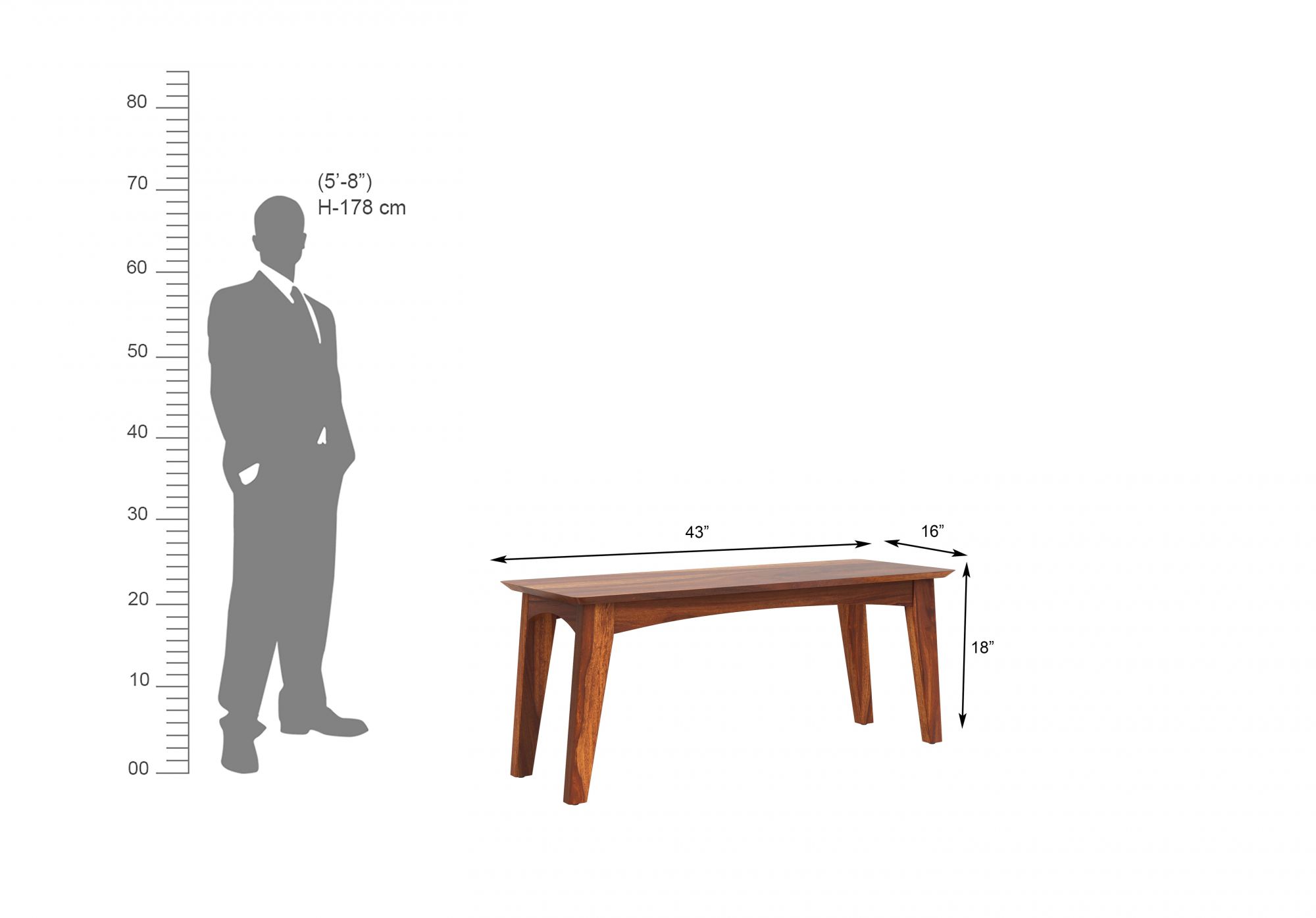 Gozo Sheesham Wood Dining Table 6 Seater