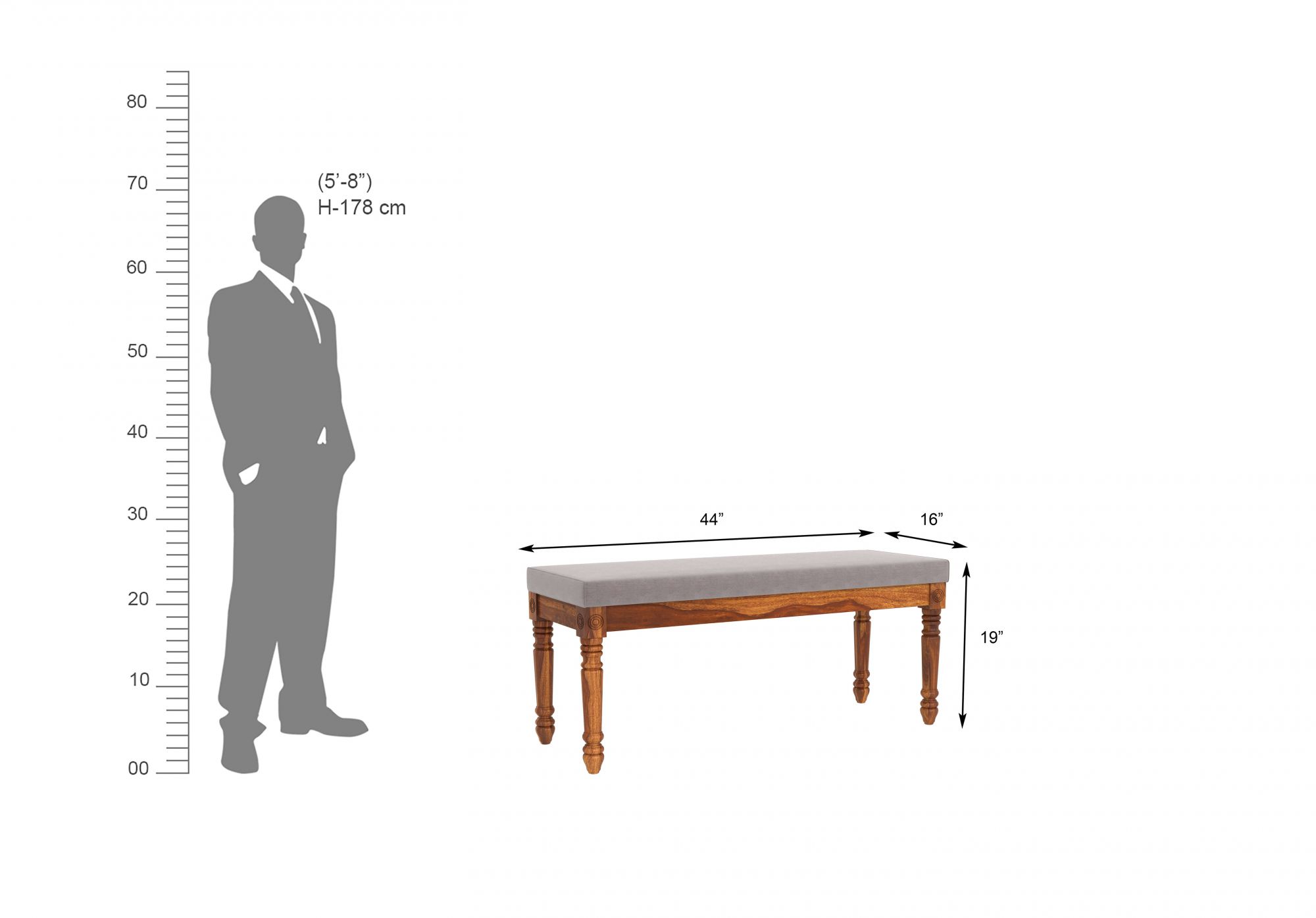 Harris Sheesham Wood Dining Table 6 Seater