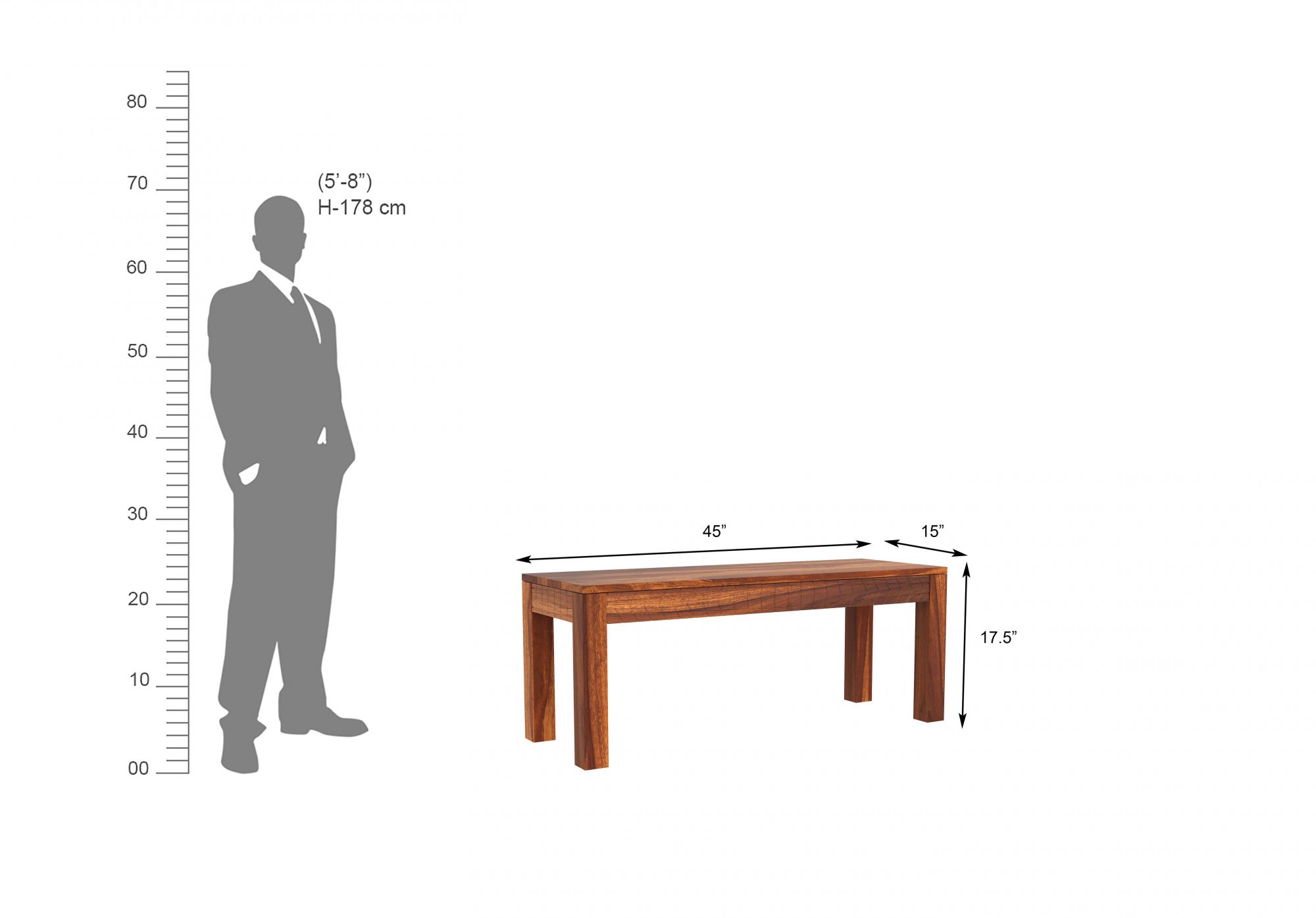 Gotland Sheesham Wood Dining Table 6 Seater