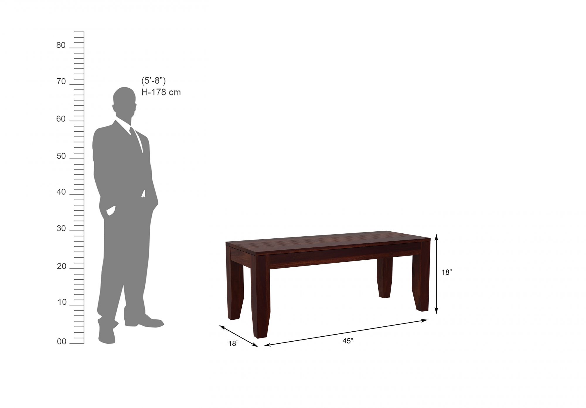 Mantaro Sheesham Wood Dining Table 6 Seater