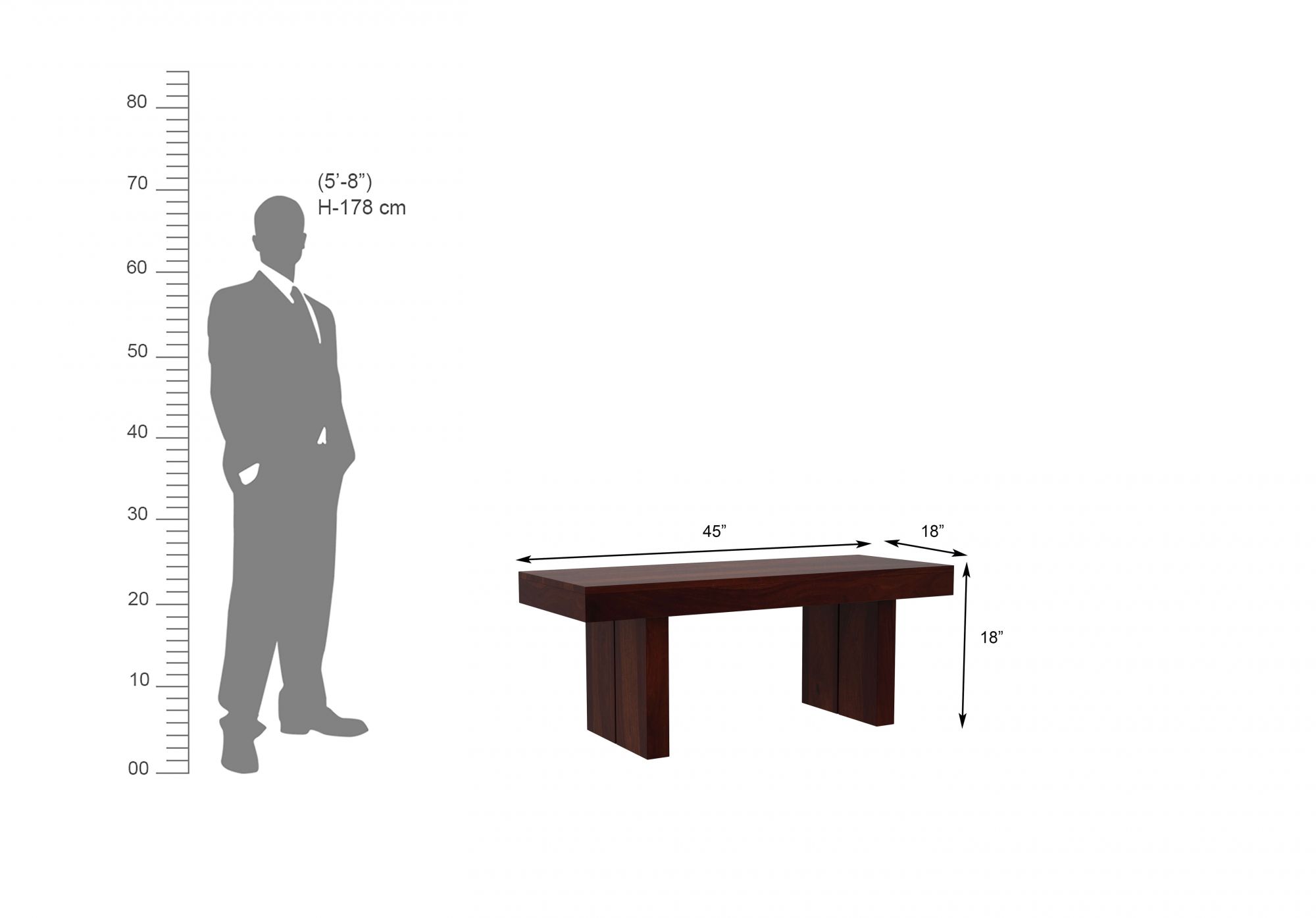 Comino Sheesham Wood Dining Table 6 Seater