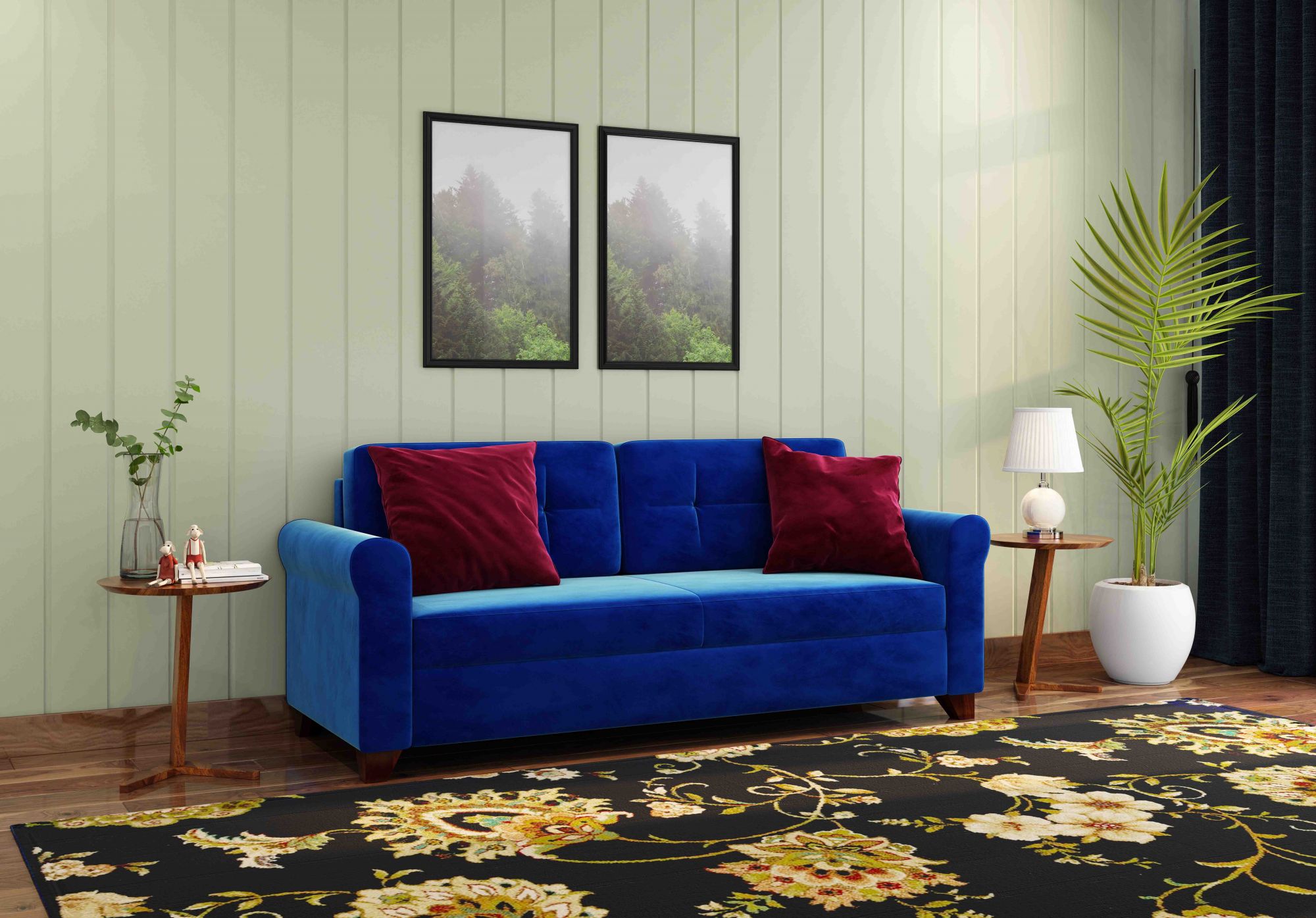 Monarch 3 Seater Fabric Sofa Set