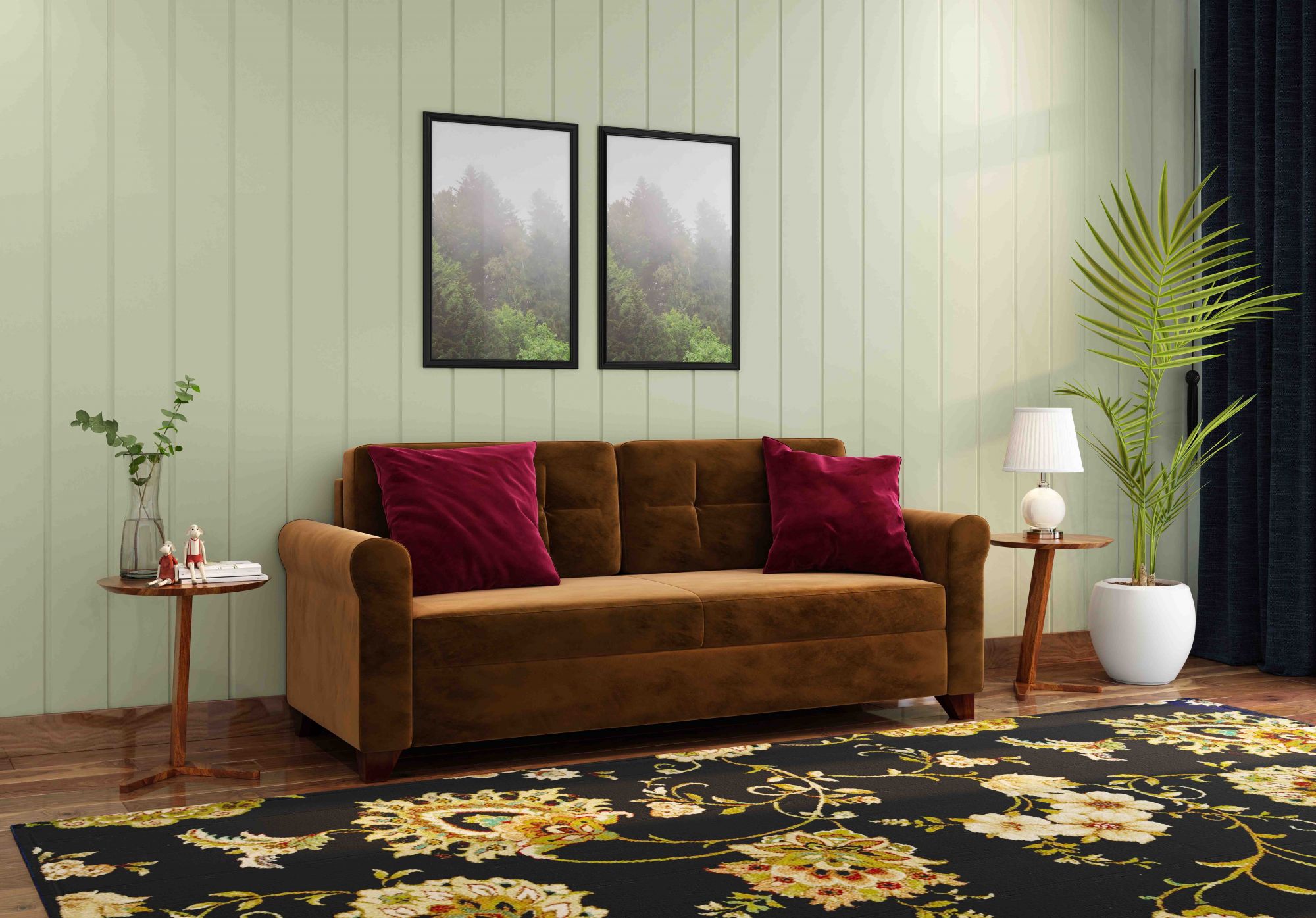 3 Seater Fabric Sofa Set