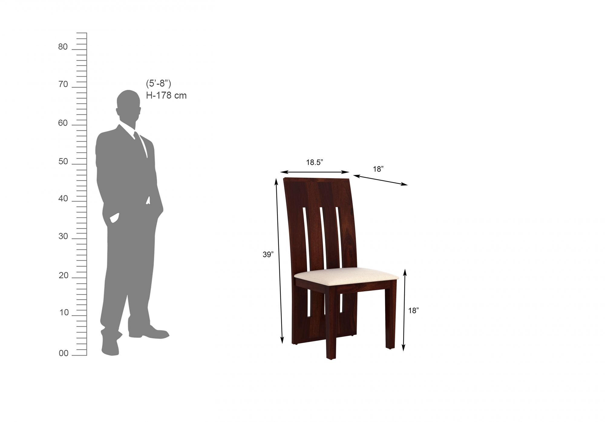 Comino Sheesham Wood Dining Table 6 Seater