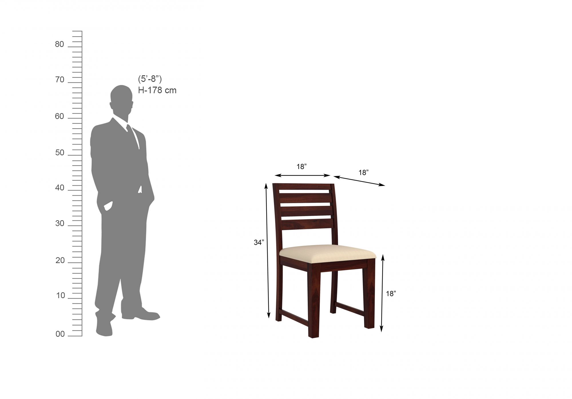 Rocha Sheesham Wood Dining Table 6 Seater