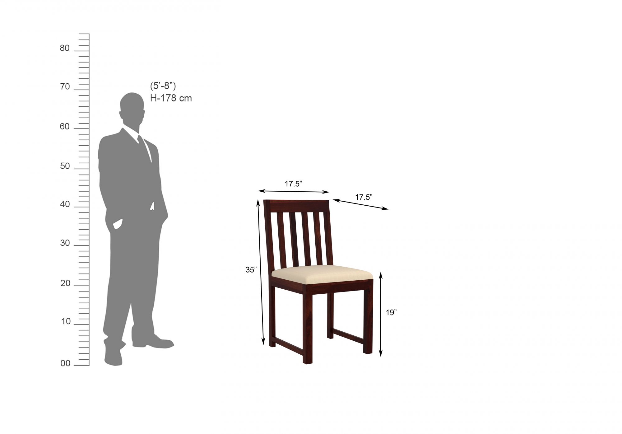 Nile Sheesham Wood Dining Table 6 Seater