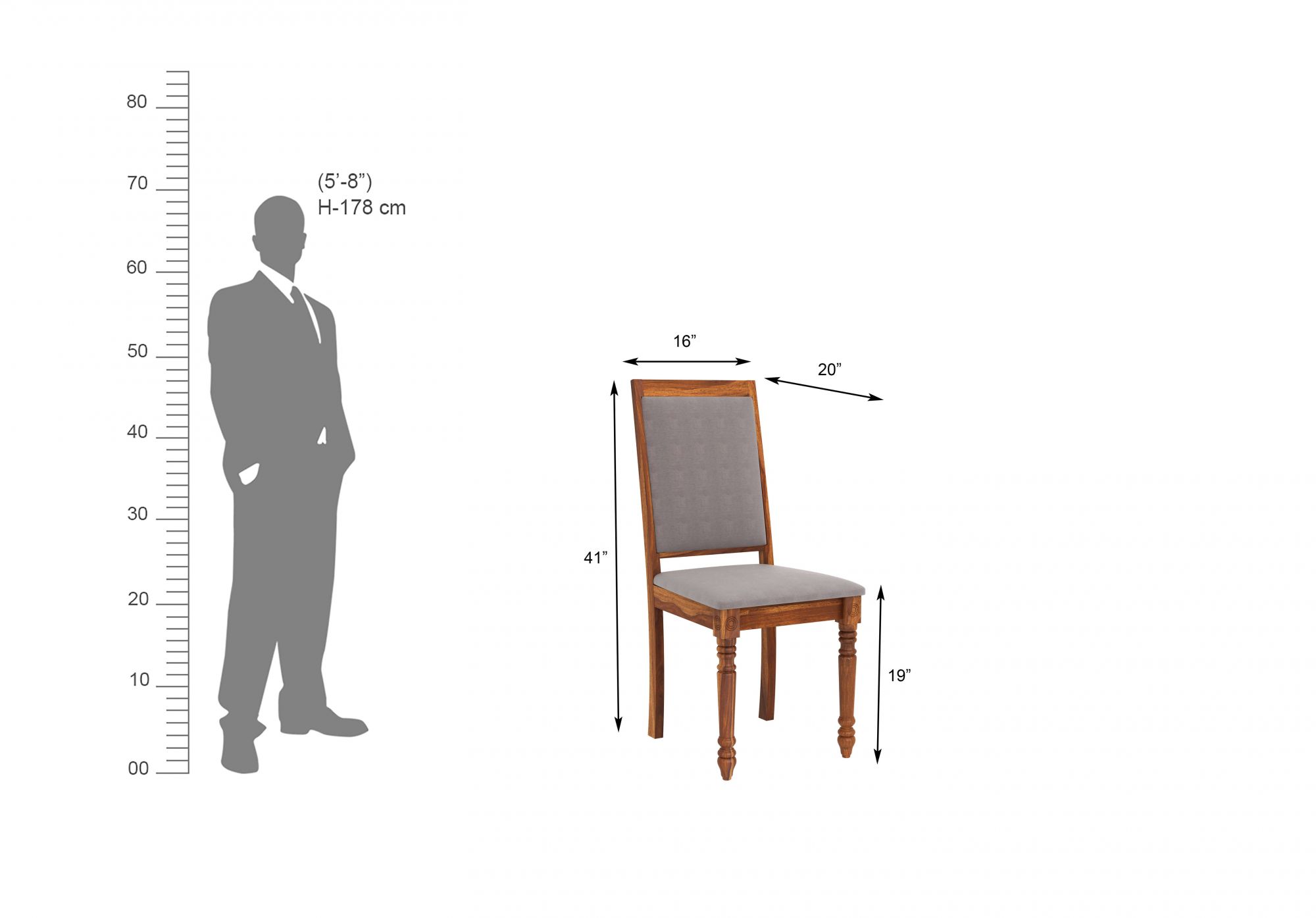 Harris Sheesham Wood Dining Table 6 Seater