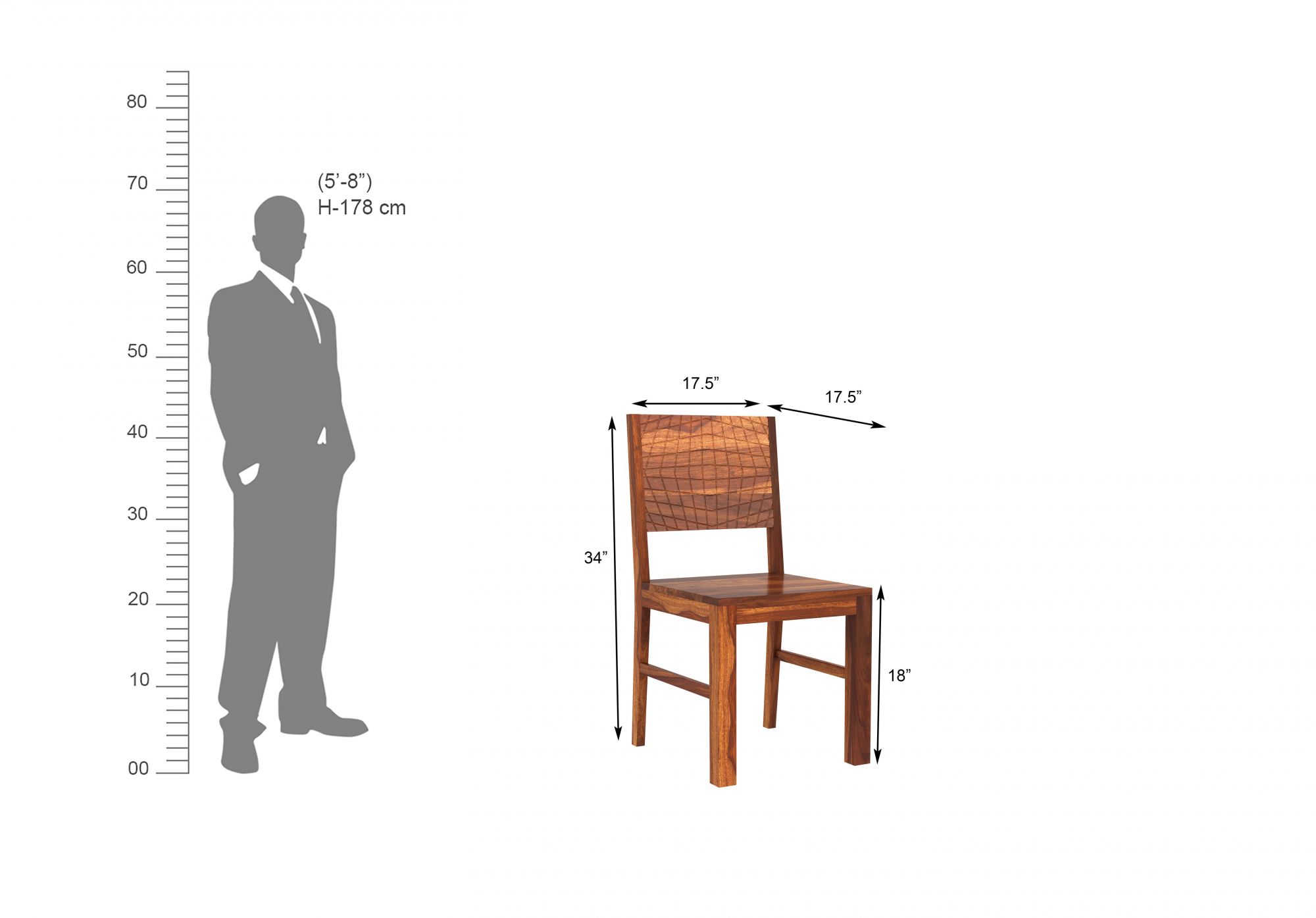 Gotland Sheesham Wood Dining Table 6 Seater