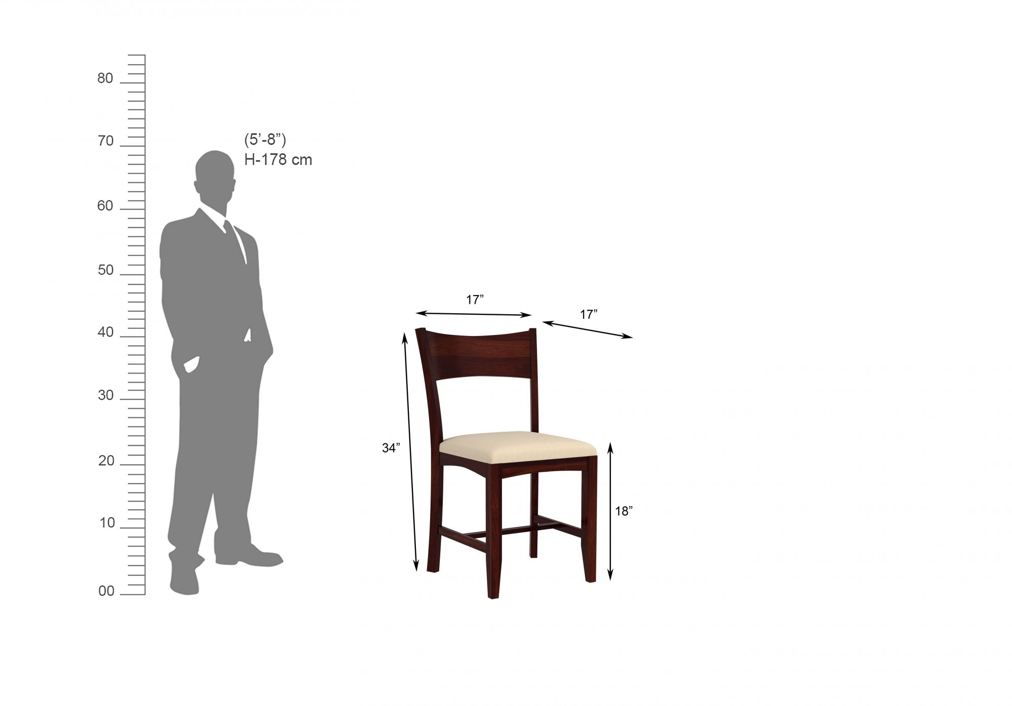 Chang Sheesham Wood Dining Table 6 Seater