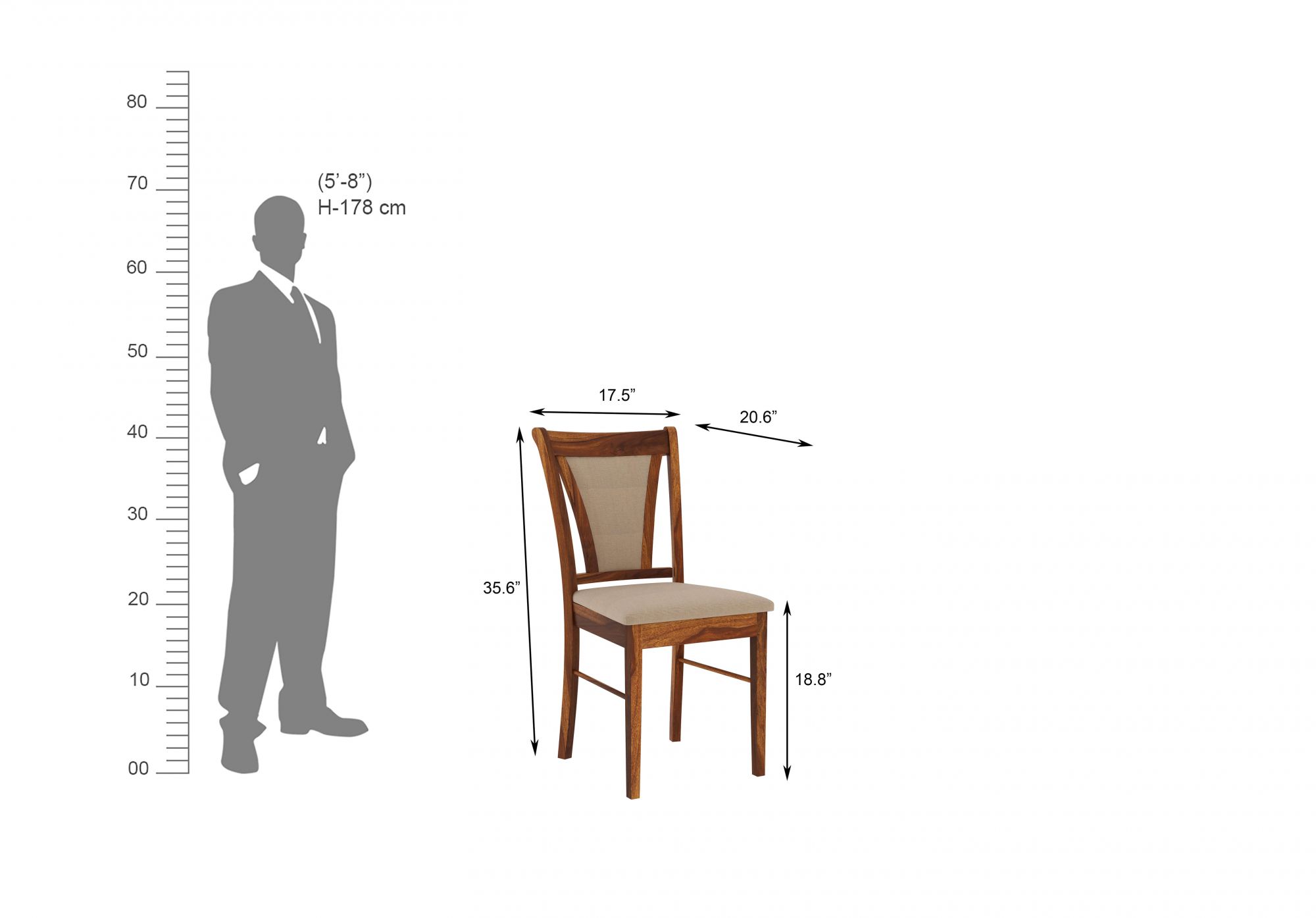 Niger Sheesham Wood Dining Table 6 Seater