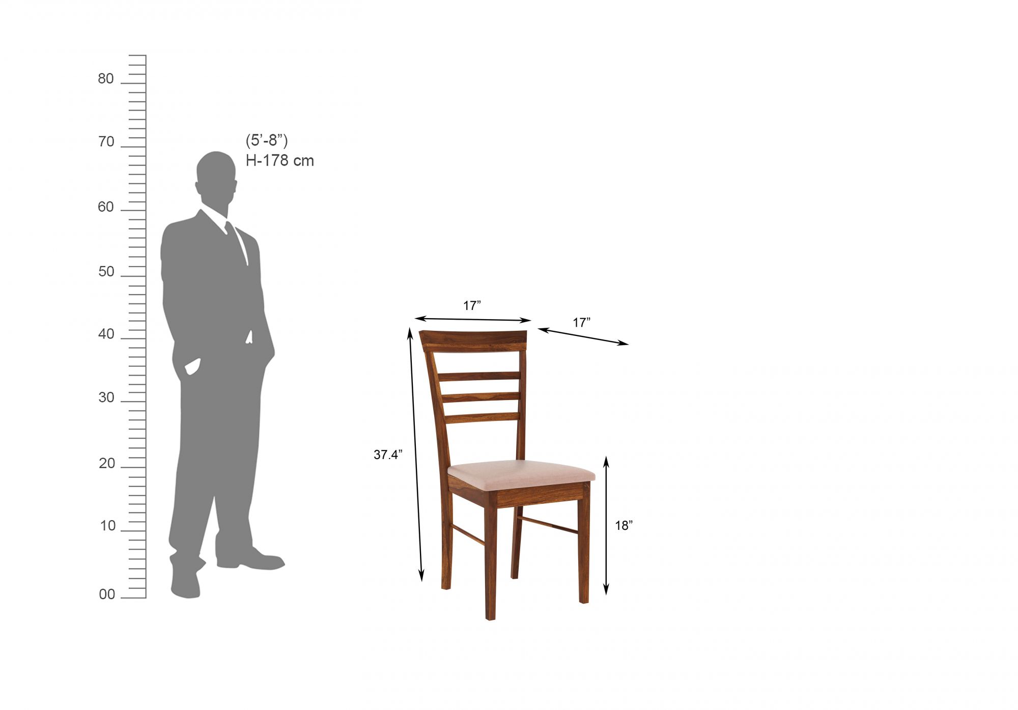 Lena Sheesham Wood Dining Table 6 Seater